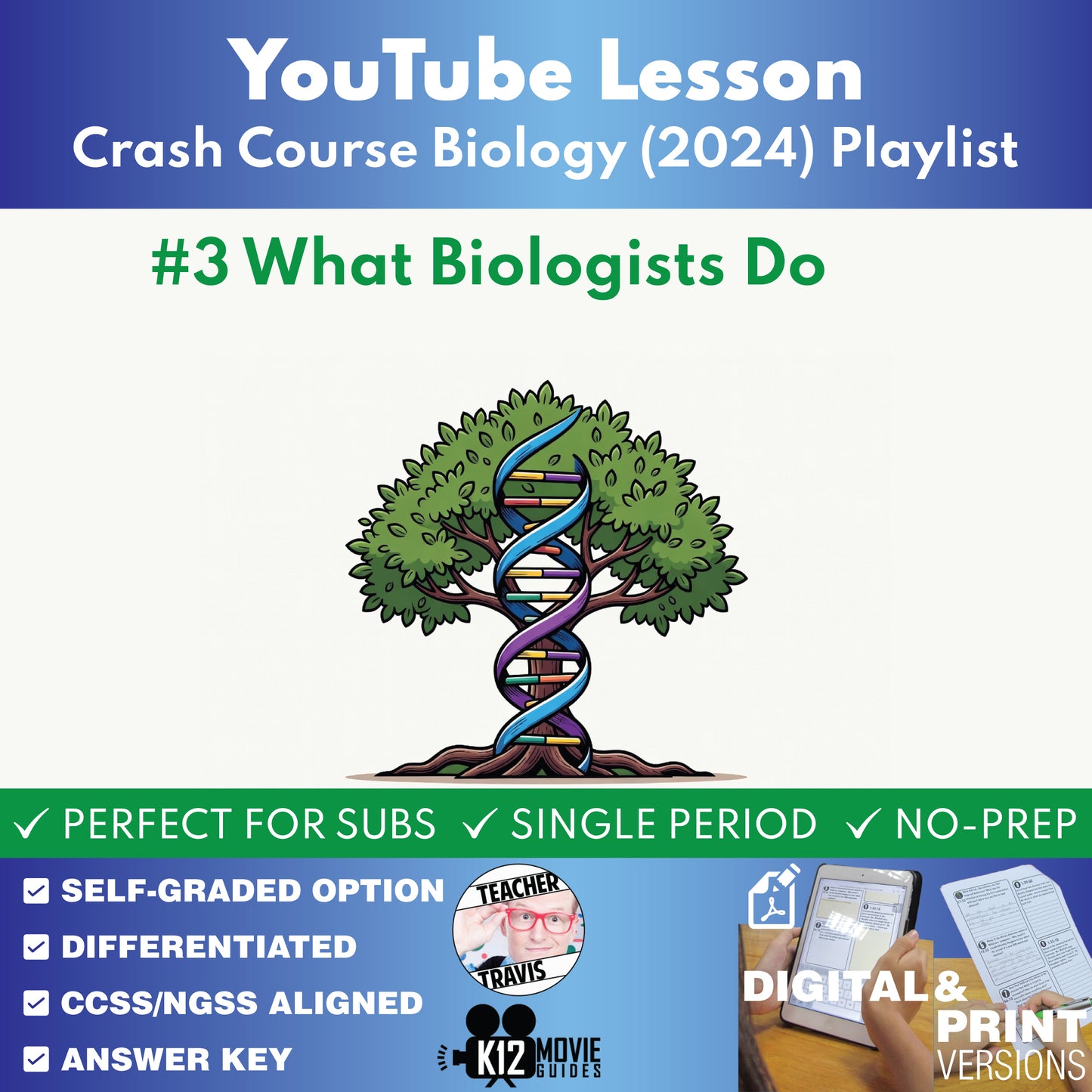 What Biologists Do #3 | Crash Course Biology (2024) YouTube Video Lesson