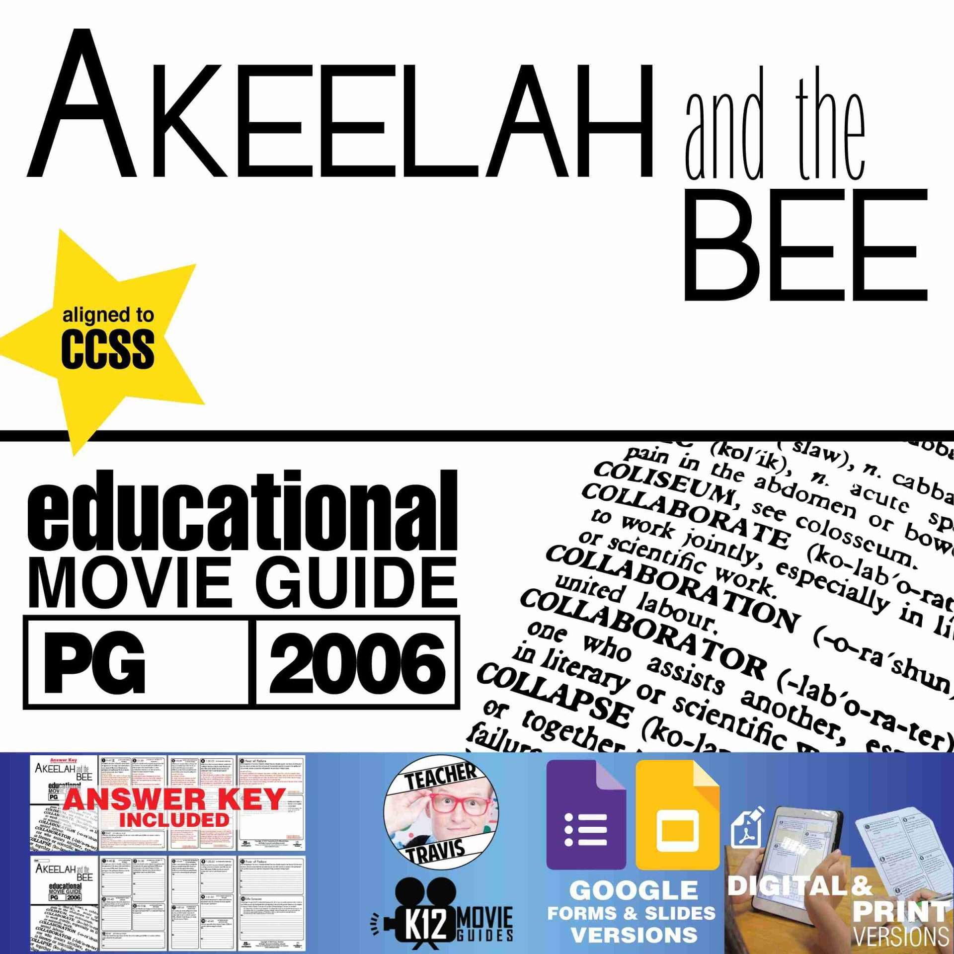 Akeelah and the Bee Movie Guide | Questions | Worksheet | Google (PG - 2006)