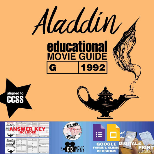 Aladdin Movie Guide | Questions | Worksheet | Google Slides (G - 1992)
