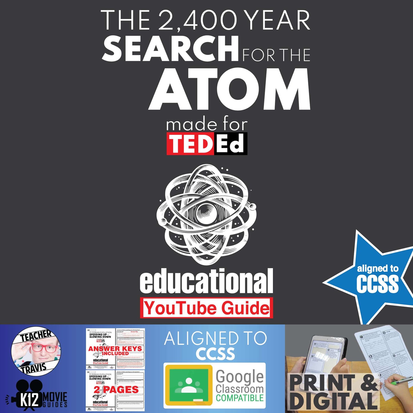 TedEd Search for the Atom Youtube Video Guide Cover