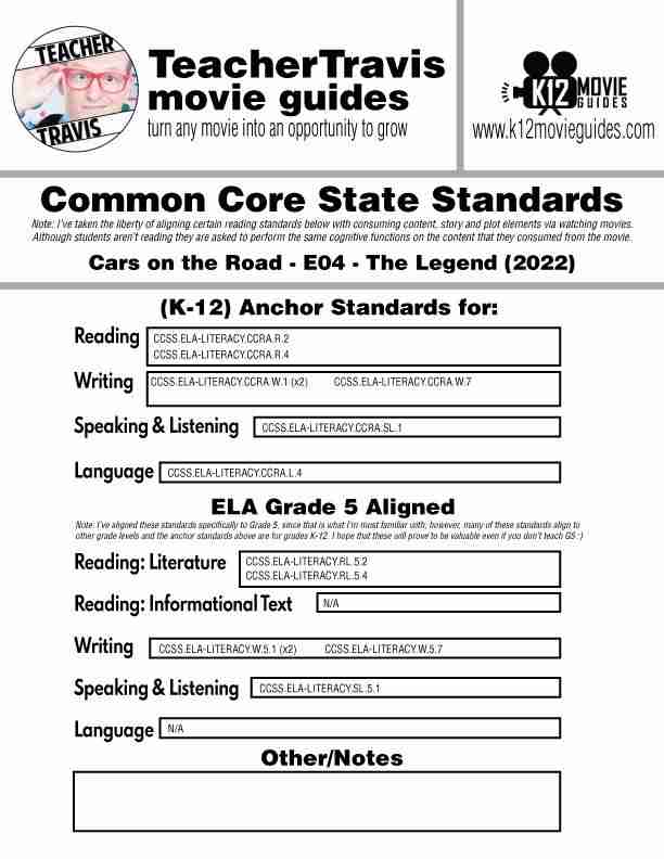 Pixar Short - Cars on the Road - E04 - The Legend Video Guide (2022) CCSS
