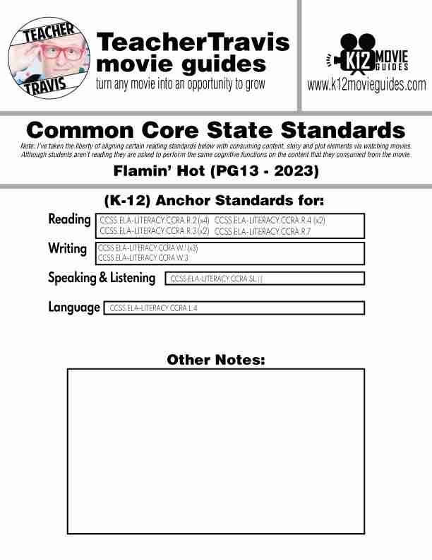 Flamin' Hot Movie Guide in Spanish | Español (PG13 - 2023) CCSS