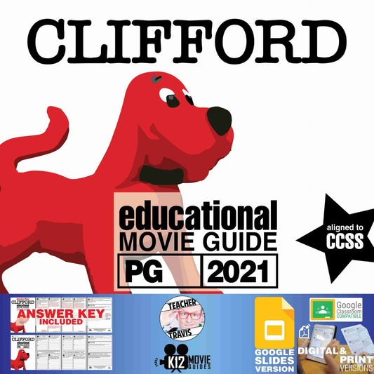 Clifford Movie Guide | Worksheet | Questions | Google Slides (PG - 2021)