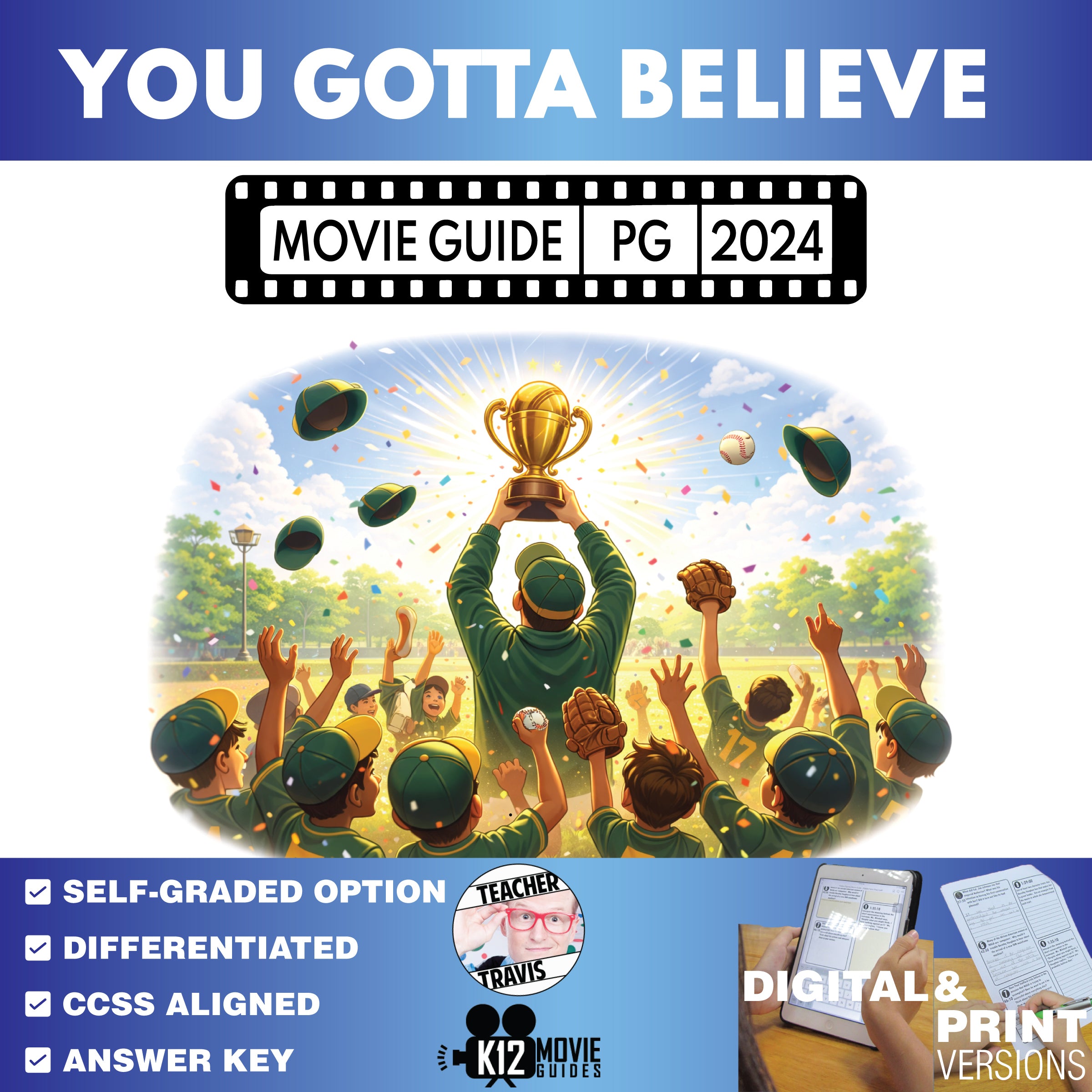 You Gotta Believe Movie Guide Questions & Worksheet | Answer Key ...