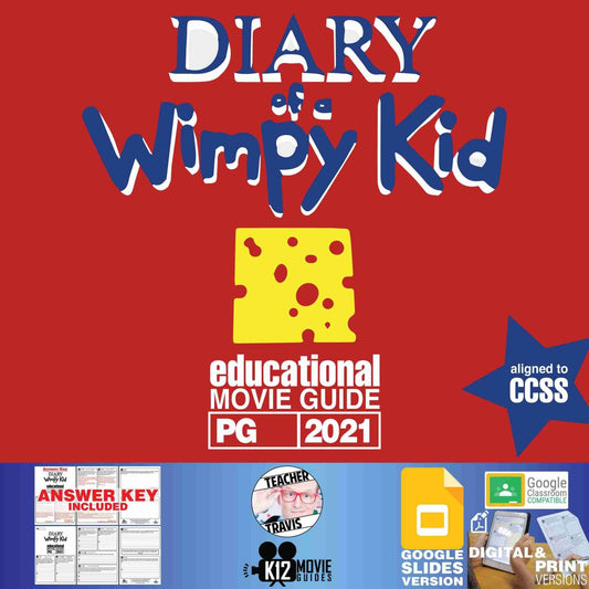 Diary of a Wimpy Kid Movie Guide | Worksheet | Questions (PG - 2021) Cover