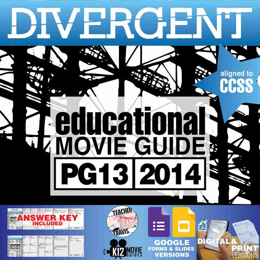 Divergent Movie Guide | Questions | Worksheet | Google Formats (PG13 - 2013)