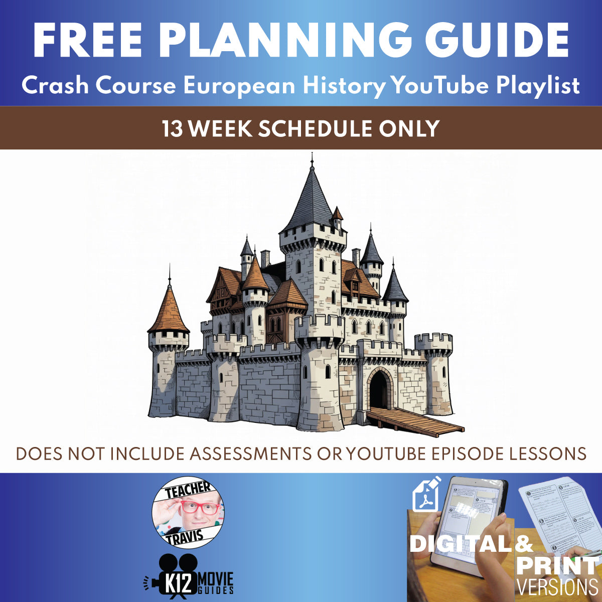 Free Crash Course European History Full Curriculum Educator Planning Guide