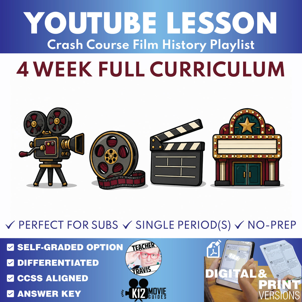 Crash Course Film History Full Curriculum | 4 Weeks