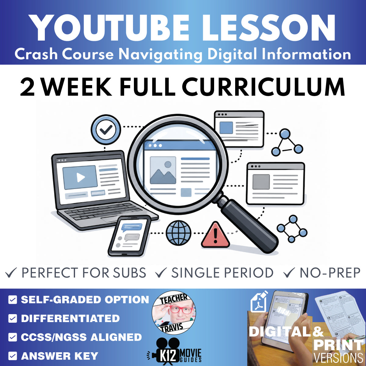 Crash Course Navigating Digital Information Complete Full Curriculum | 2 Weeks