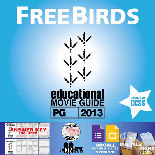 Free Birds Movie Guide | Questions | Worksheet | Google Formats (PG - 2013)