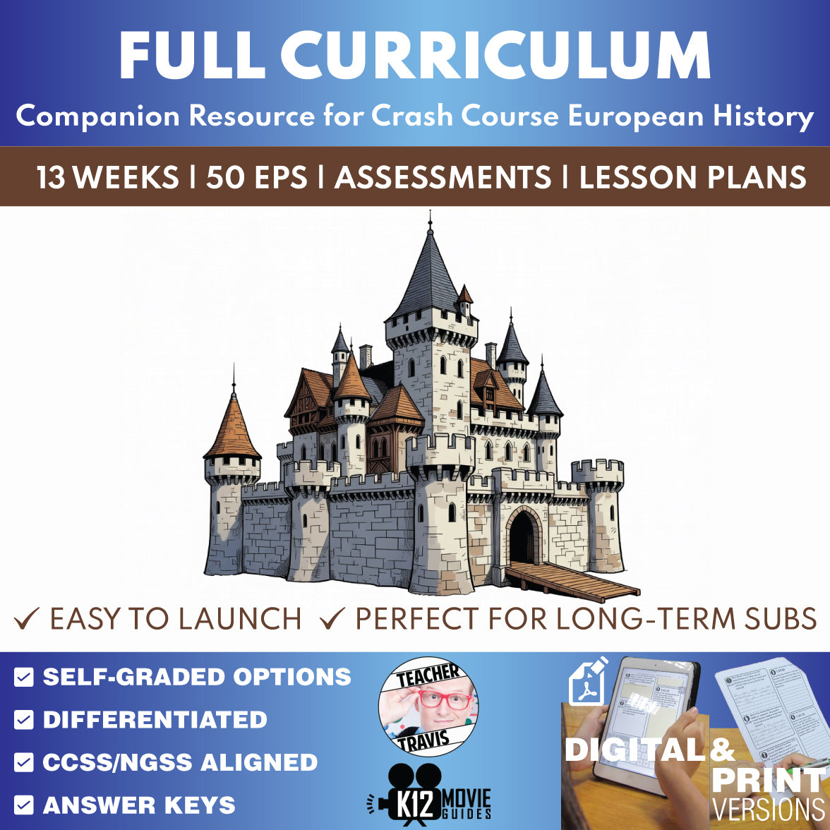 Crash Course European History Full Curriculum Bundle