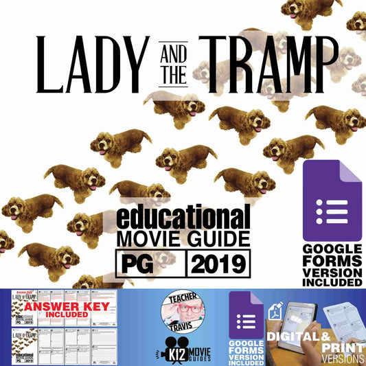 Lady and the Tramp Movie Guide | Questions | Worksheet (PG - 2019) Cover