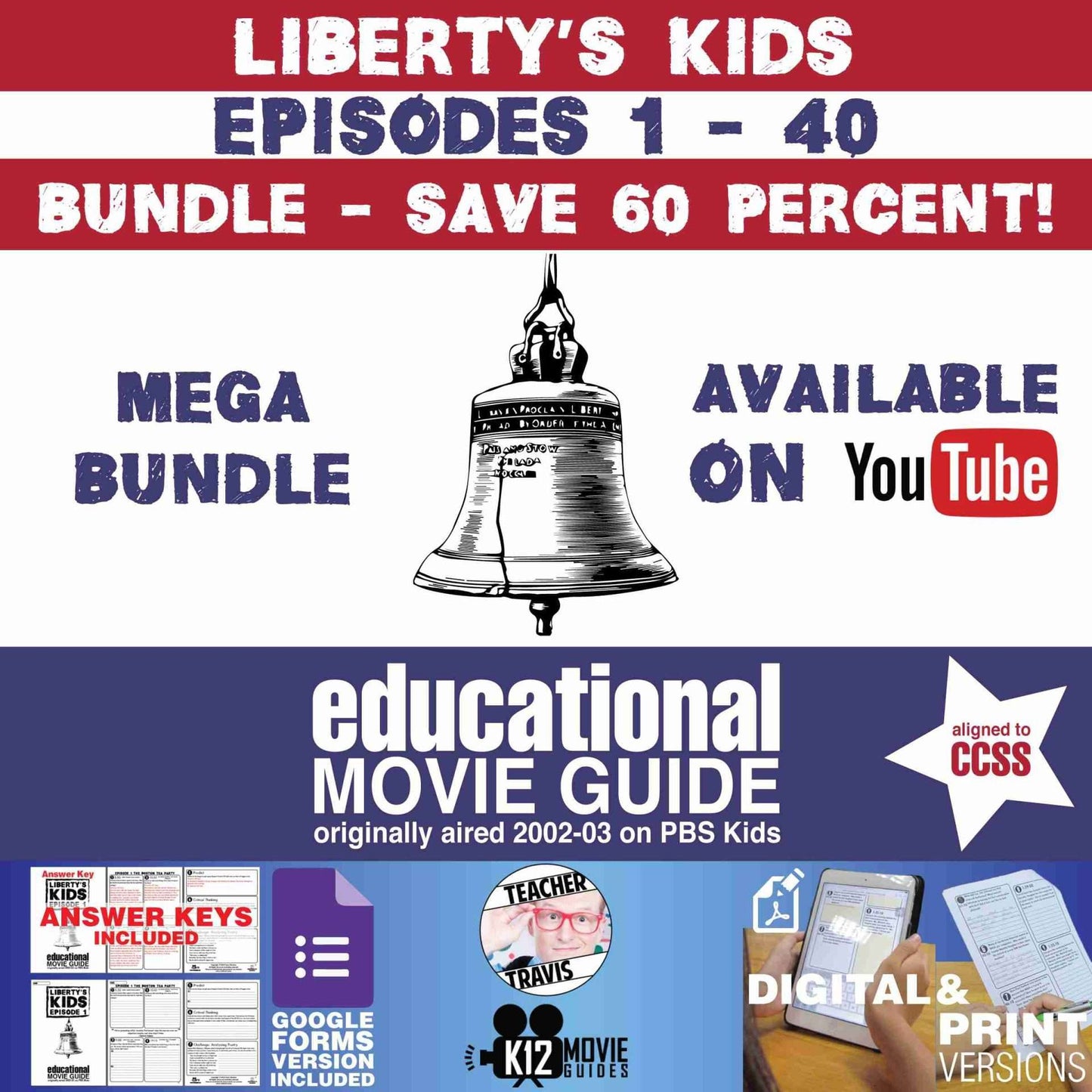 Liberty's Kids - BUNDLE - Episodes 1 - 40 Movie Guide | Worksheet | Google