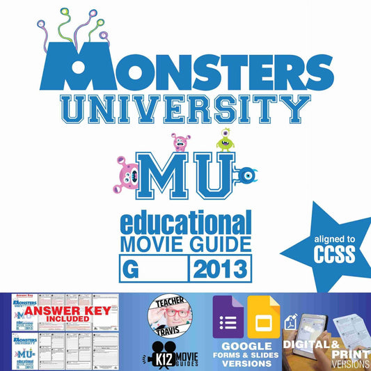 Monsters University Movie Guide | Questions | Worksheet | Google (G - 2013)