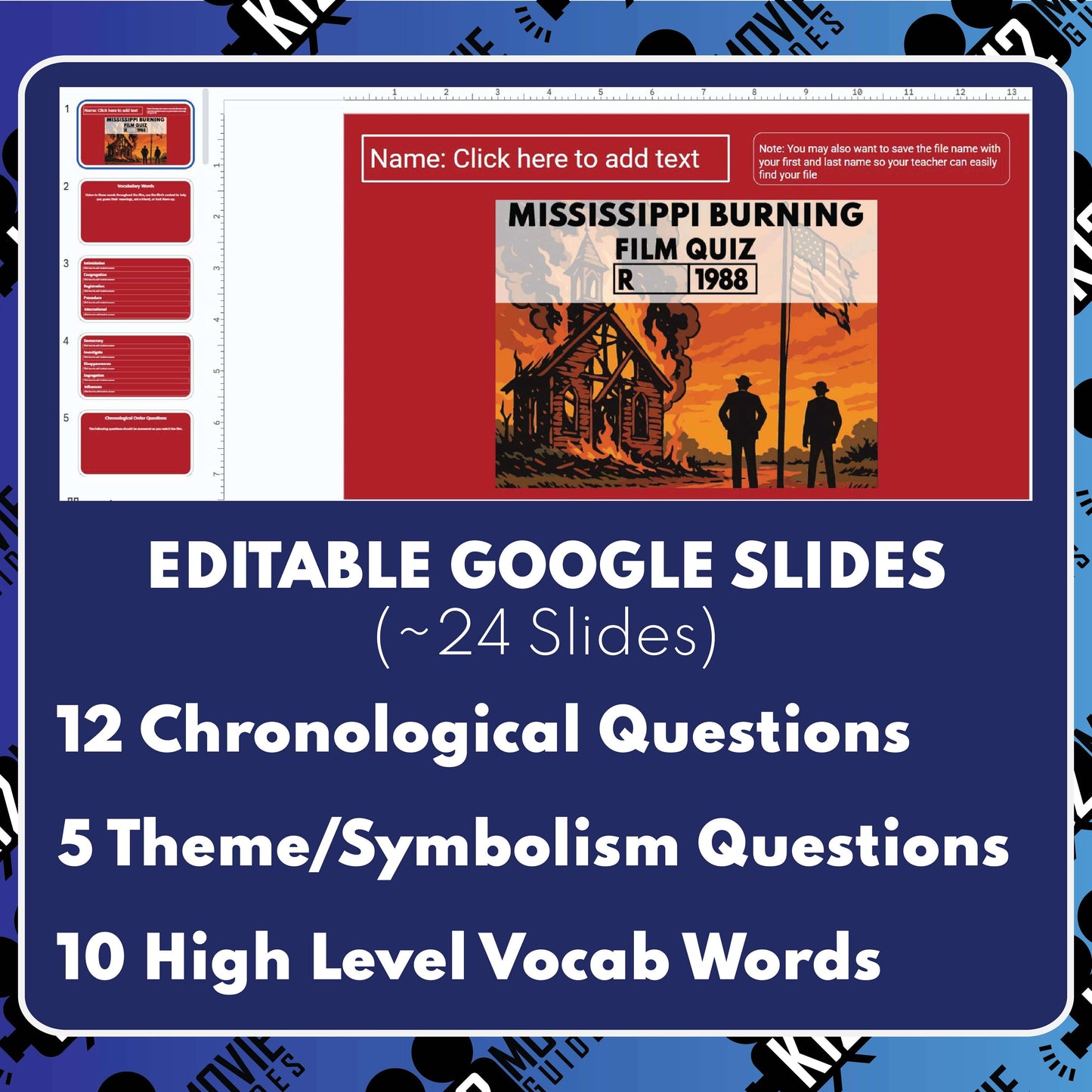 Free Mississippi Burning Film Quiz