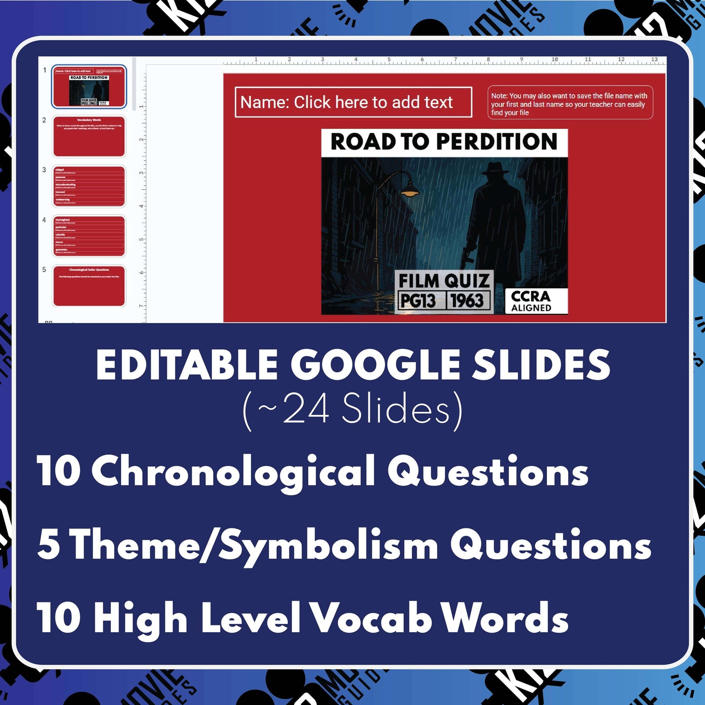 Road to Perdition Film Quiz (2002)