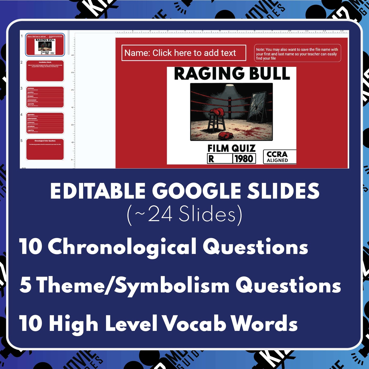 Raging Bull Film Quiz (1980)