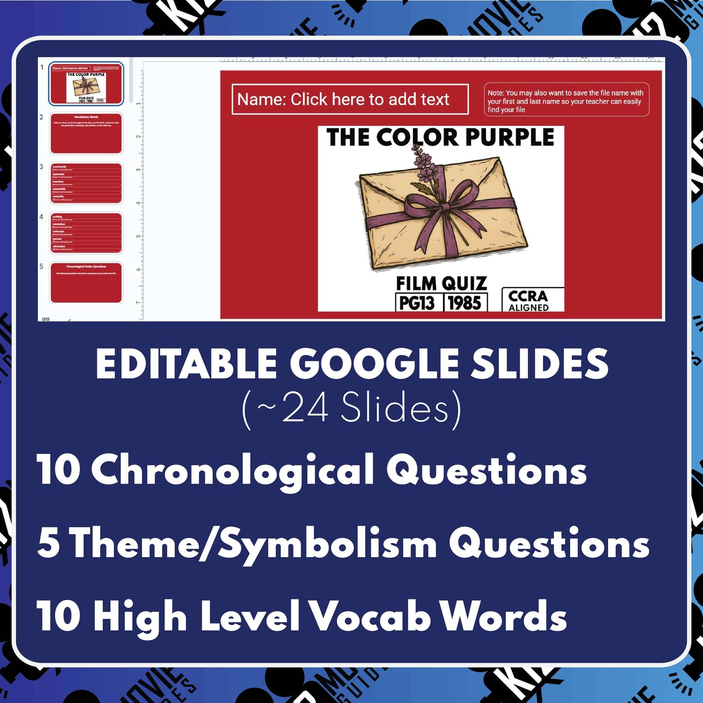 The Color Purple Film Quiz (1985)