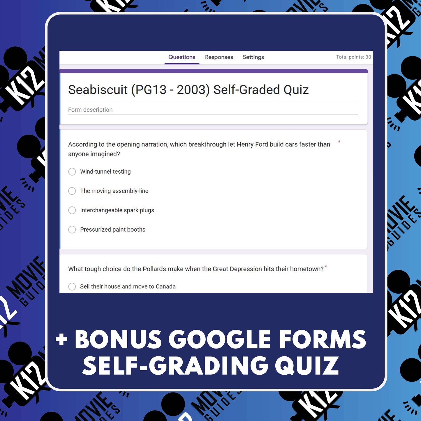 Seabiscuit Film Quiz (2003) preview image 4