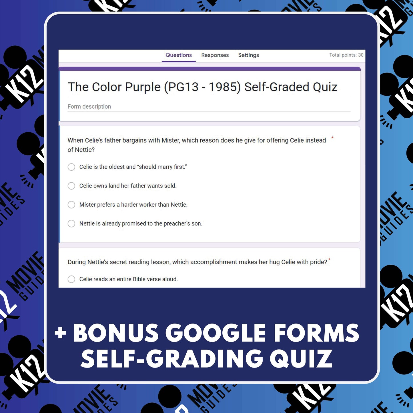 The Color Purple Film Quiz (1985) preview image 4