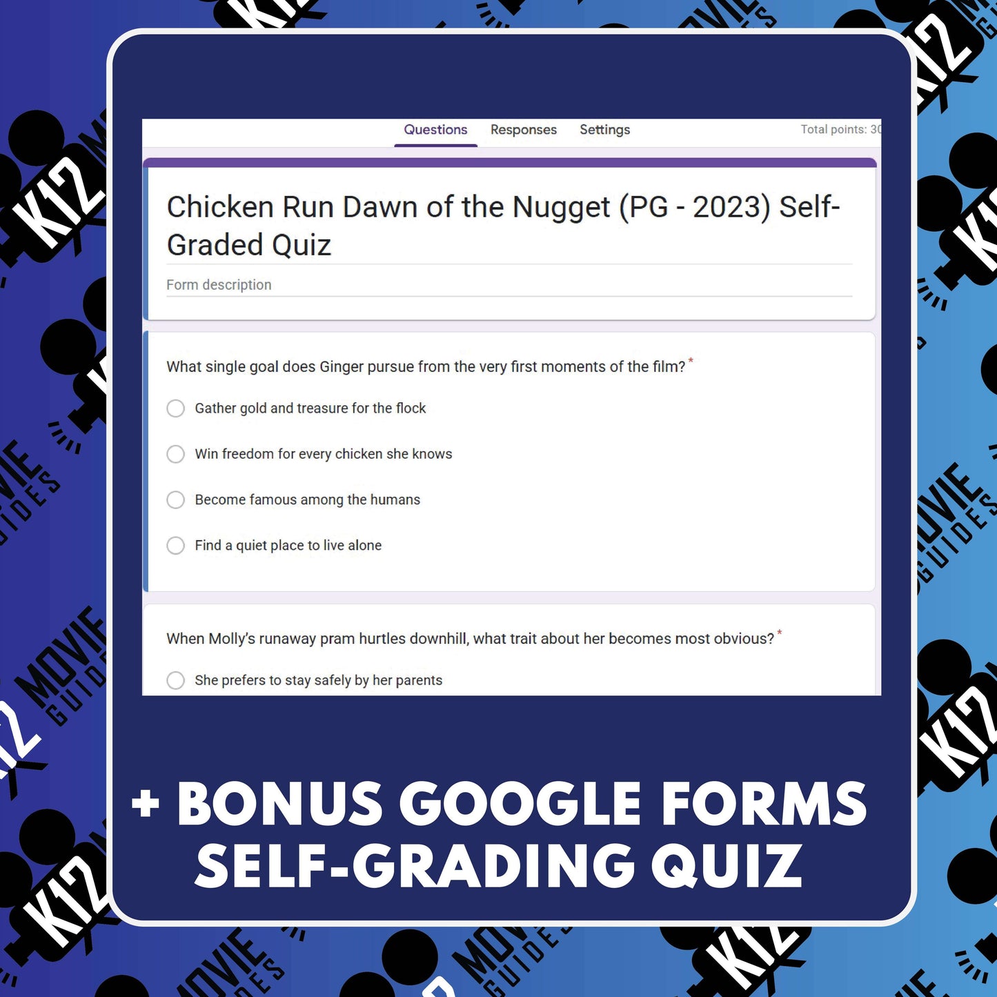 Chicken Run Dawn of the Nugget Film Quiz