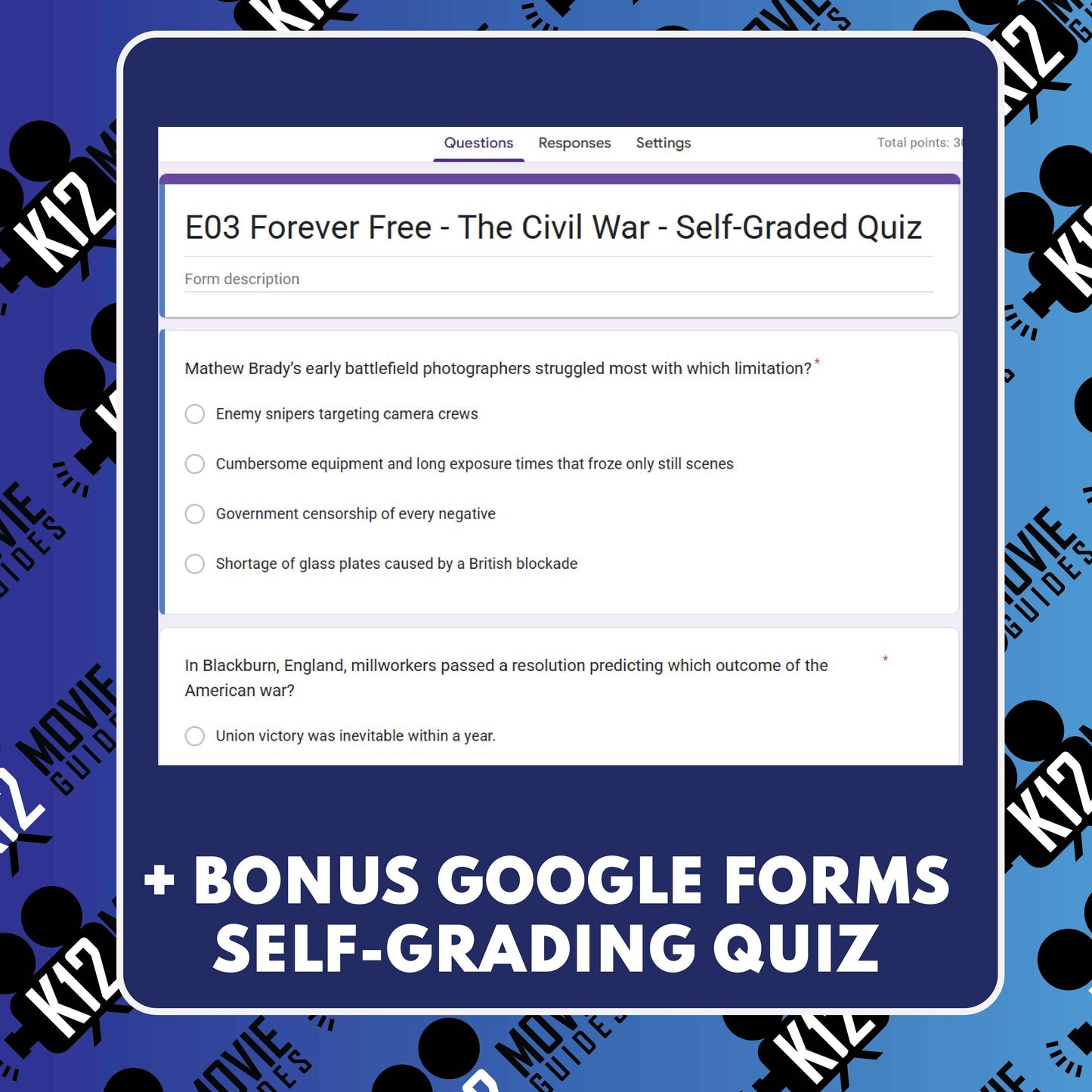 Ken Burns Civil War E03 Forever Free Film Quiz
