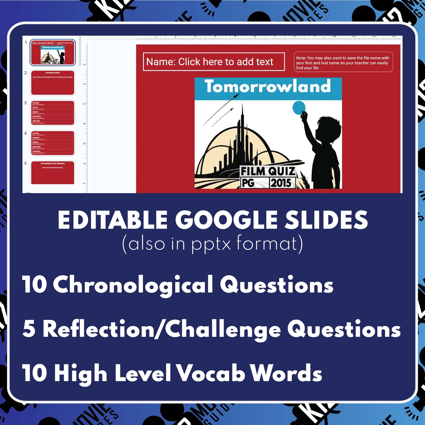 Tomorrowland Film Quiz | Questions | Grades 6–12 (PG – 2015)