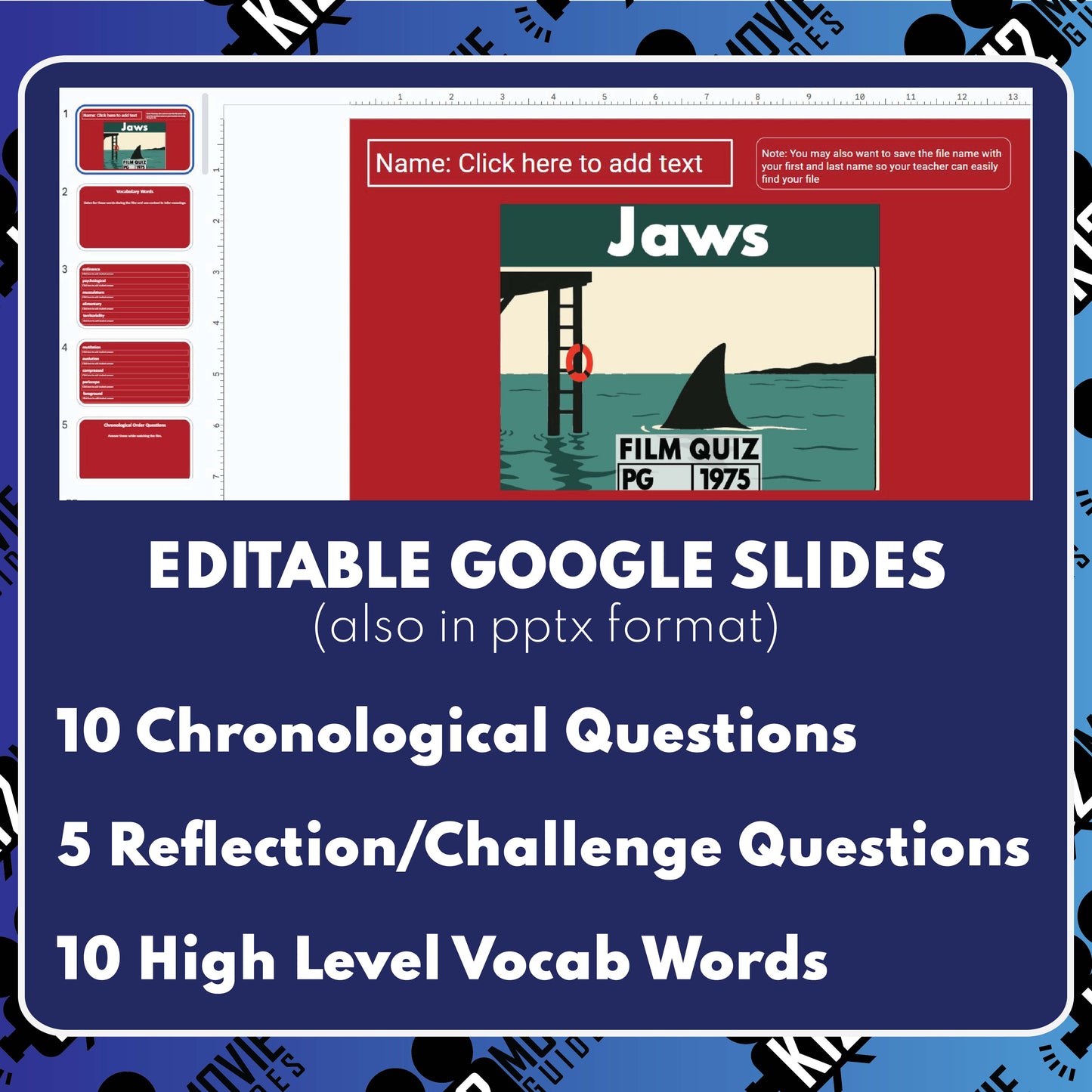 Jaws Movie Guide | Questions | Grades 8–12 (PG – 1975)