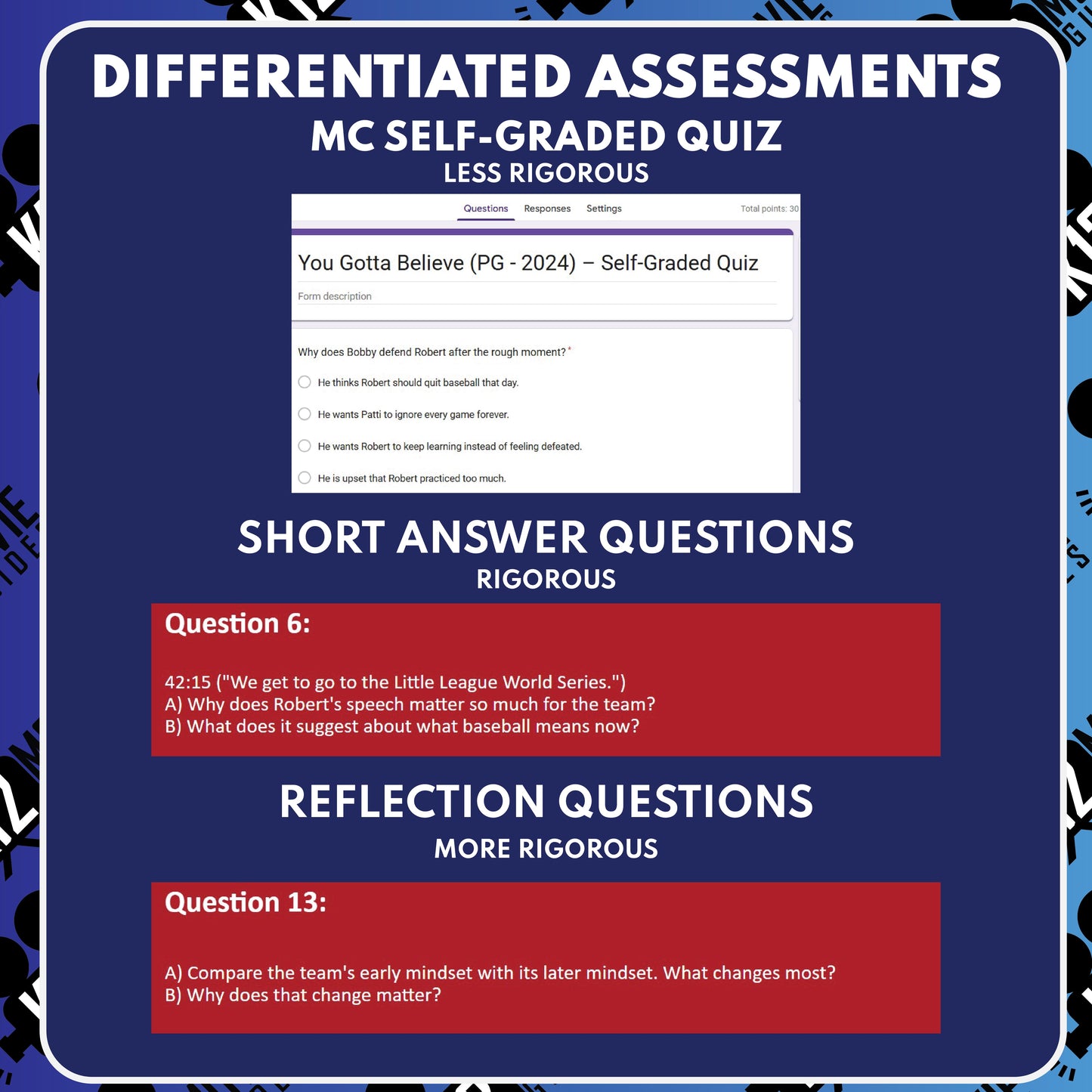 You Gotta Believe Movie Guide Questions & Worksheet preview image 3