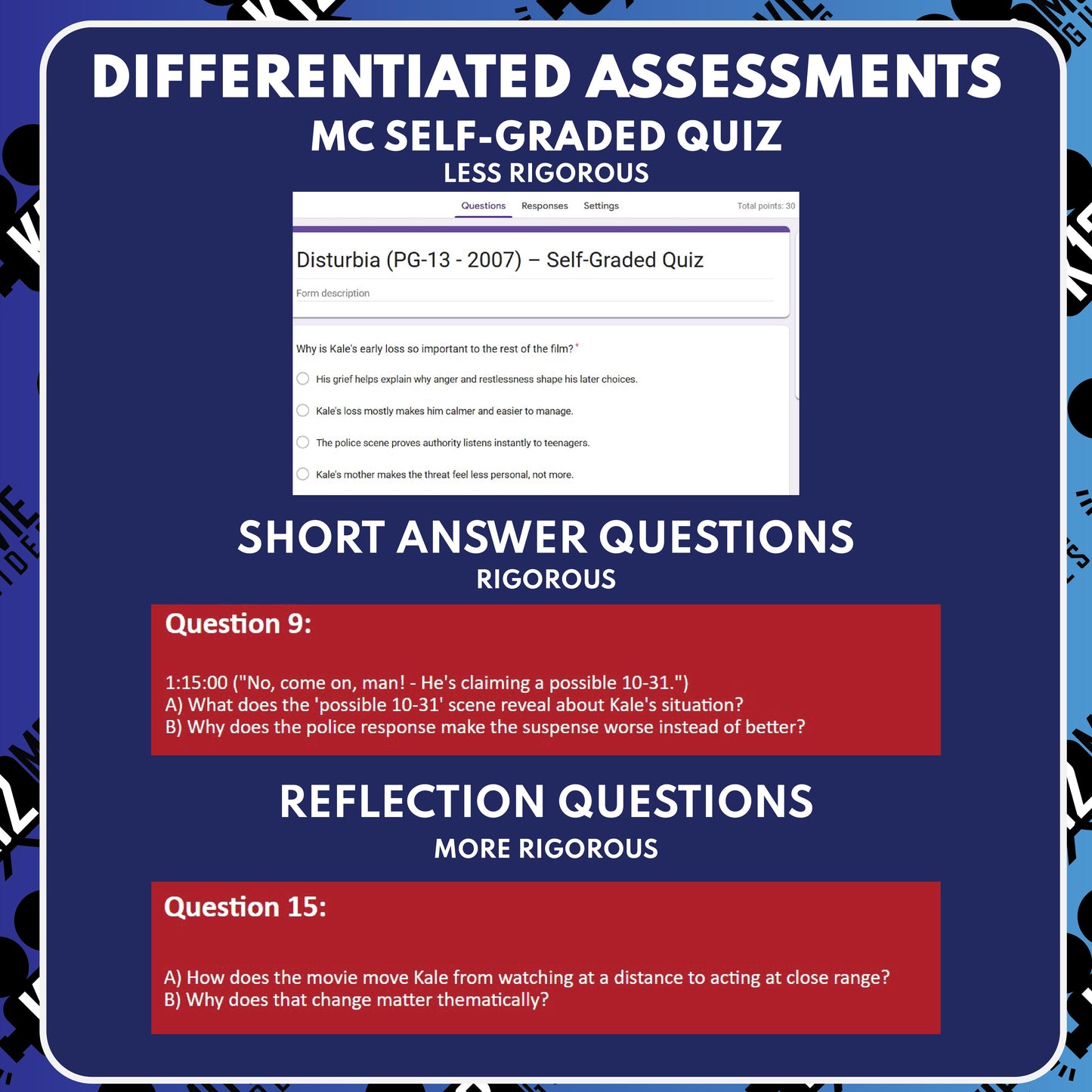 Disturbia Movie Guide Questions & Worksheet preview image 3