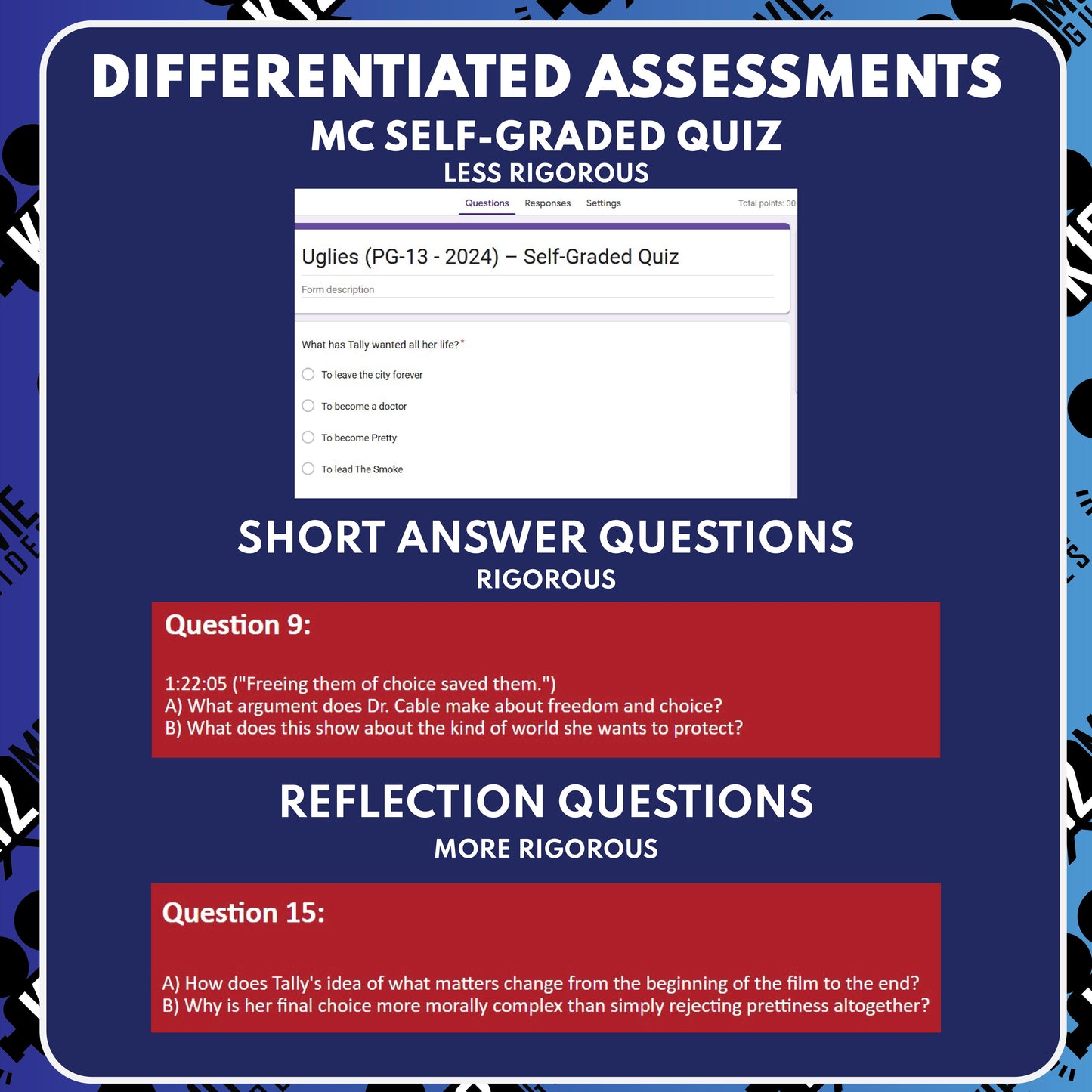 Uglies Movie Guide Questions & Worksheet (2024) preview image 3
