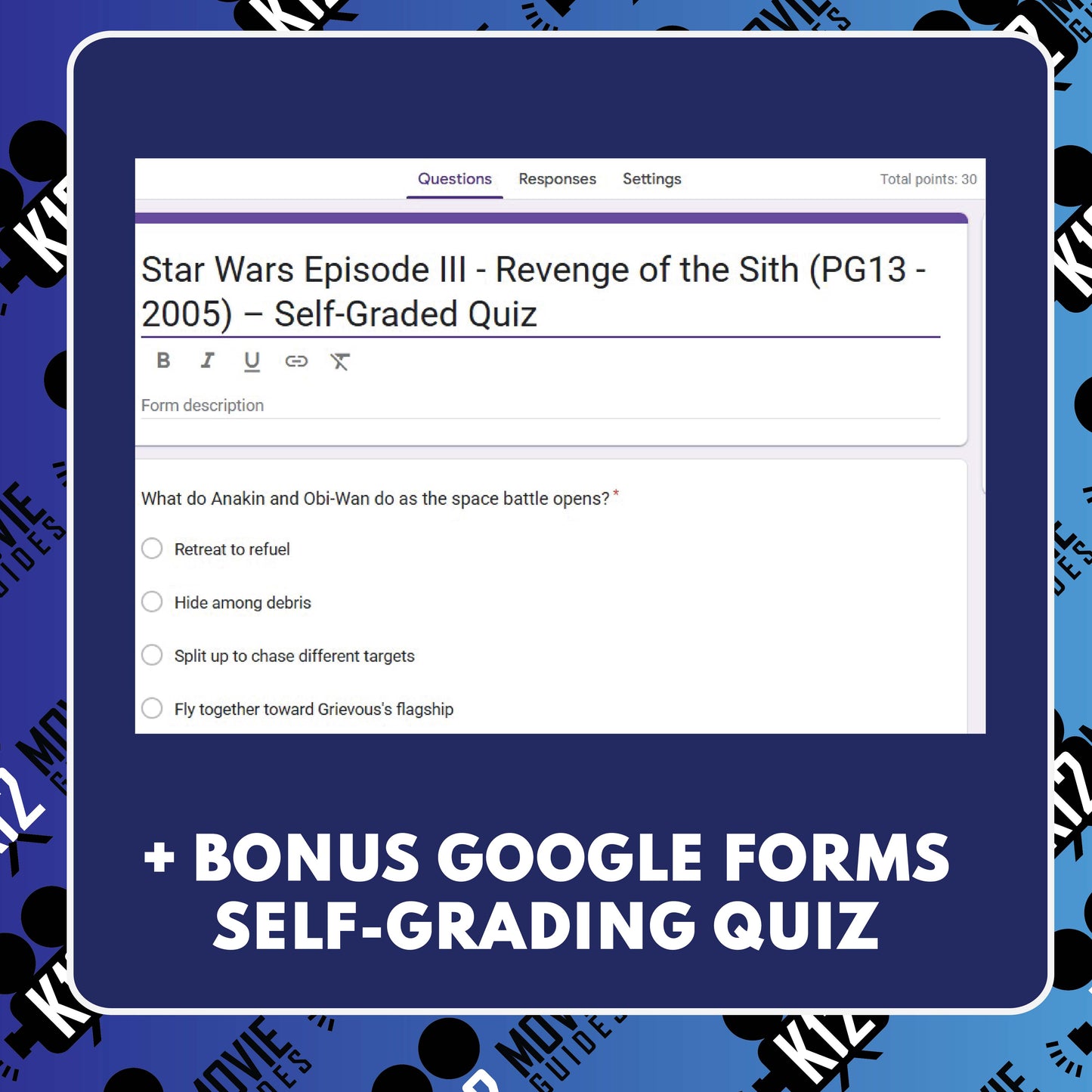 Star Wars: Episode III – Revenge of the Sith Movie Guide | Questions | Grades 8–12 (PG-13 – 2005)