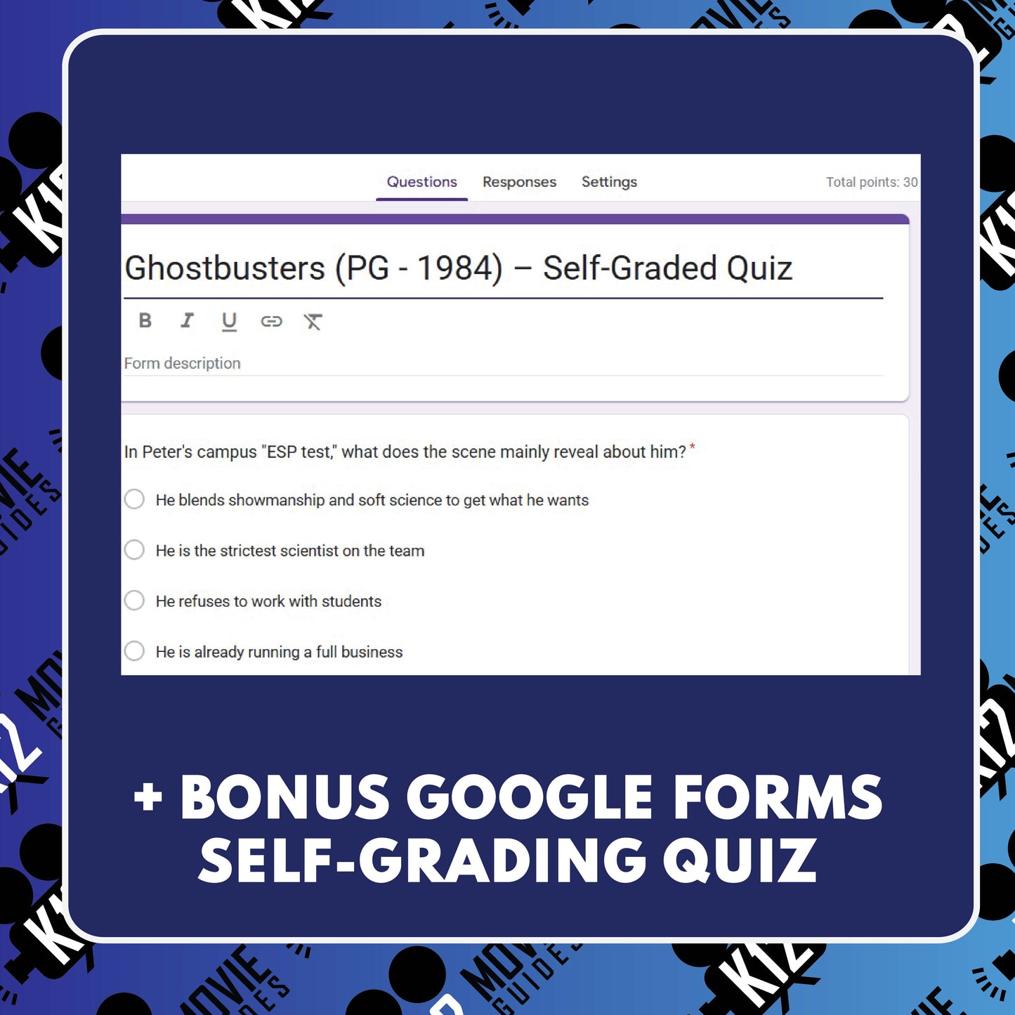 Ghostbusters (PG - 1984) Film Quiz for Grades 7 - 12 Worksheet | Movie Guide | PDF