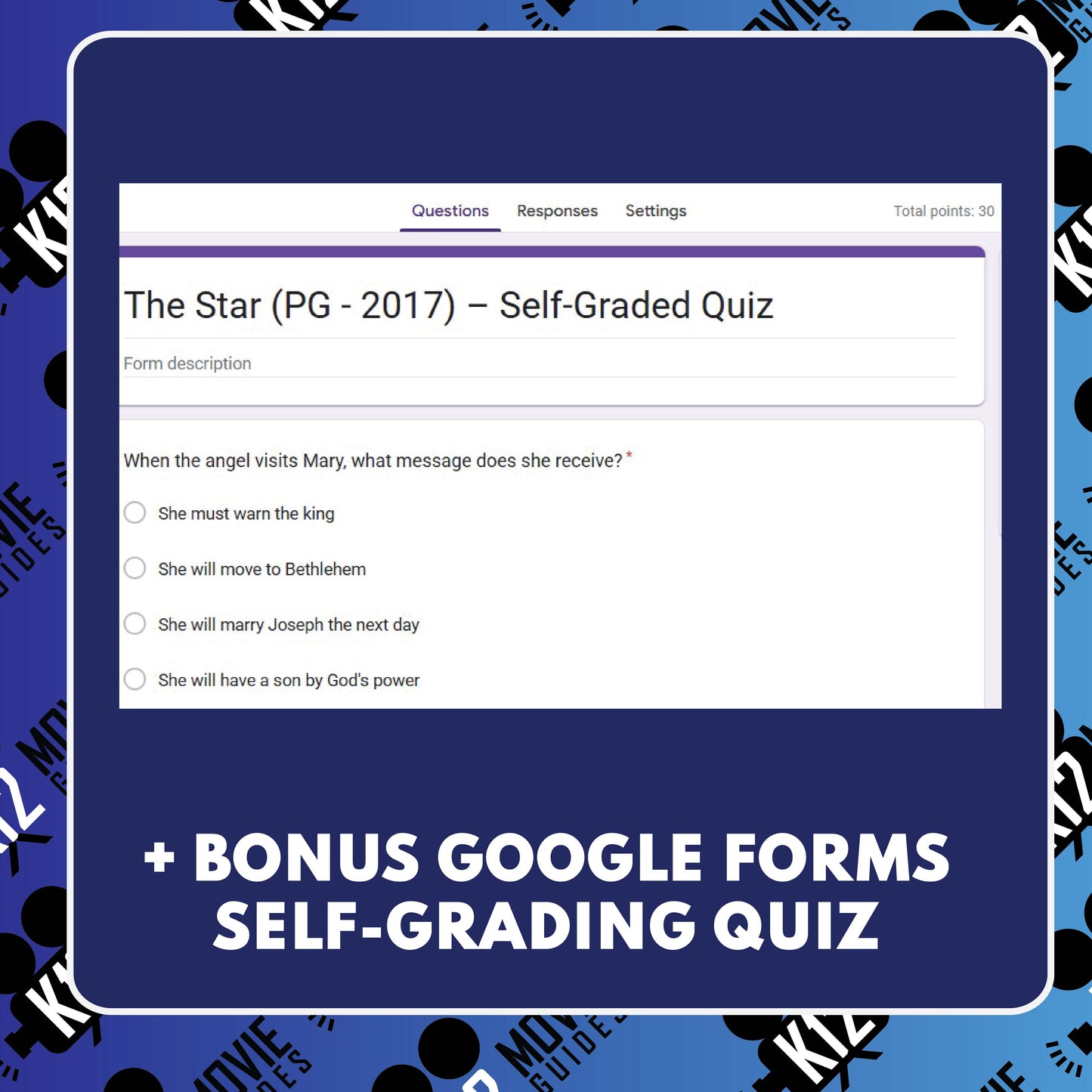 The Star Film Quiz (PG – 2017) Movie Worksheet for Grades 4 to 6 | Advent