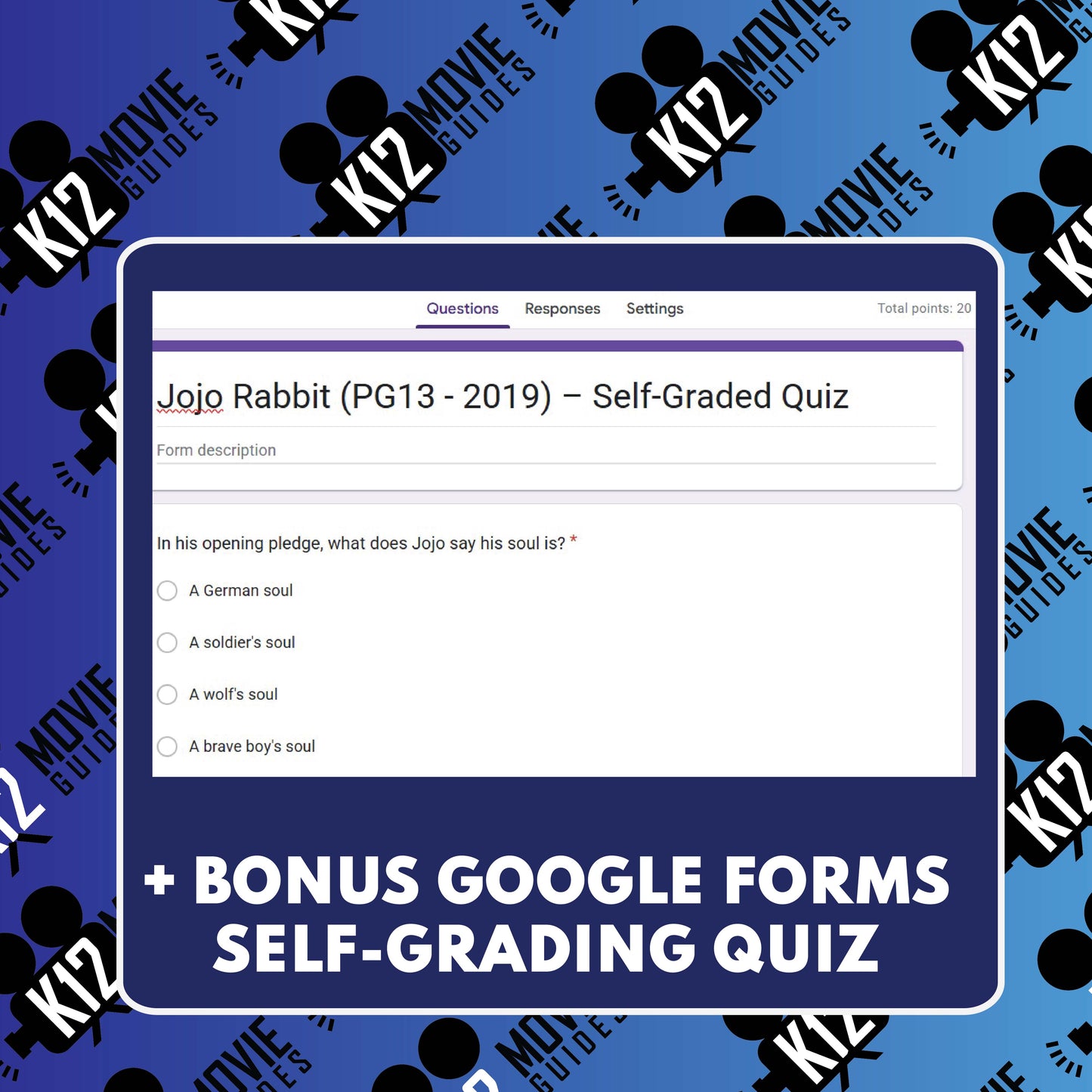 Jojo Rabbit Movie Guide | Questions | Grades 9–12 (PG-13 – 2019)