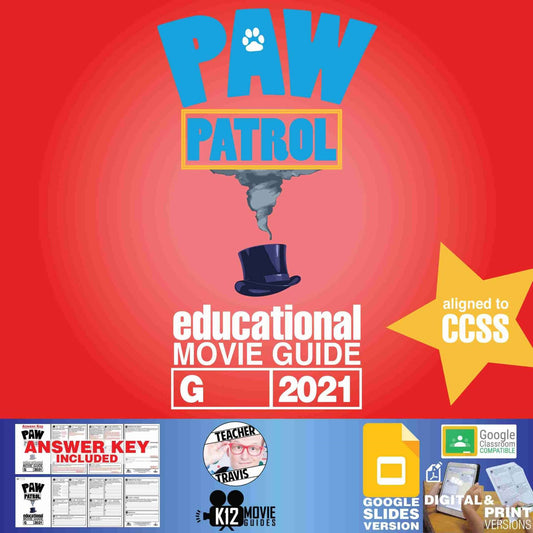 PAW Patrol: The Movie - Movie Guide | Worksheet | Questions | Google (G - 2021) Cover