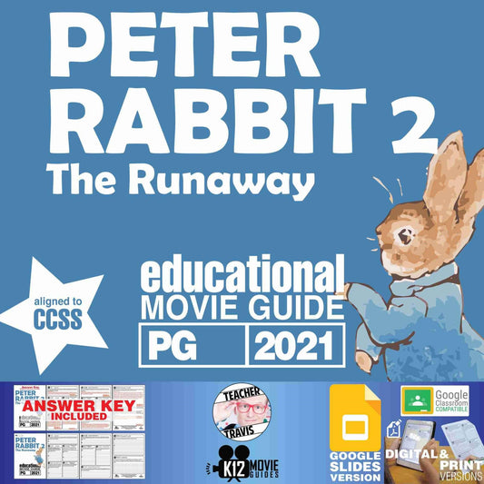 Peter Rabbit 2: The Runaway Movie Guide | Worksheet | Questions (PG - 2021) Cover