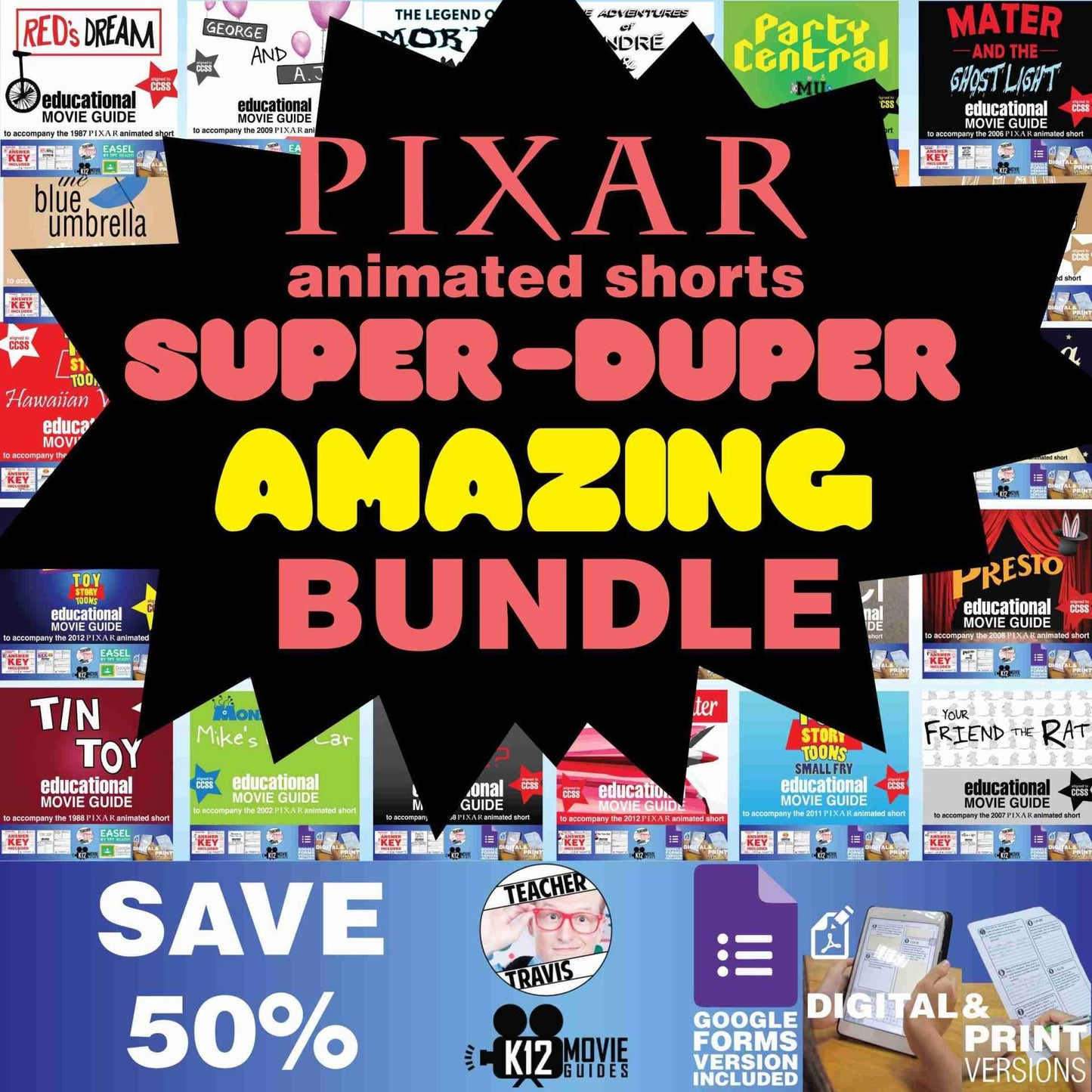 Pixar Short Video Guide Super-Duper AMAZING Bundle SAVE 50% | 30 PACK