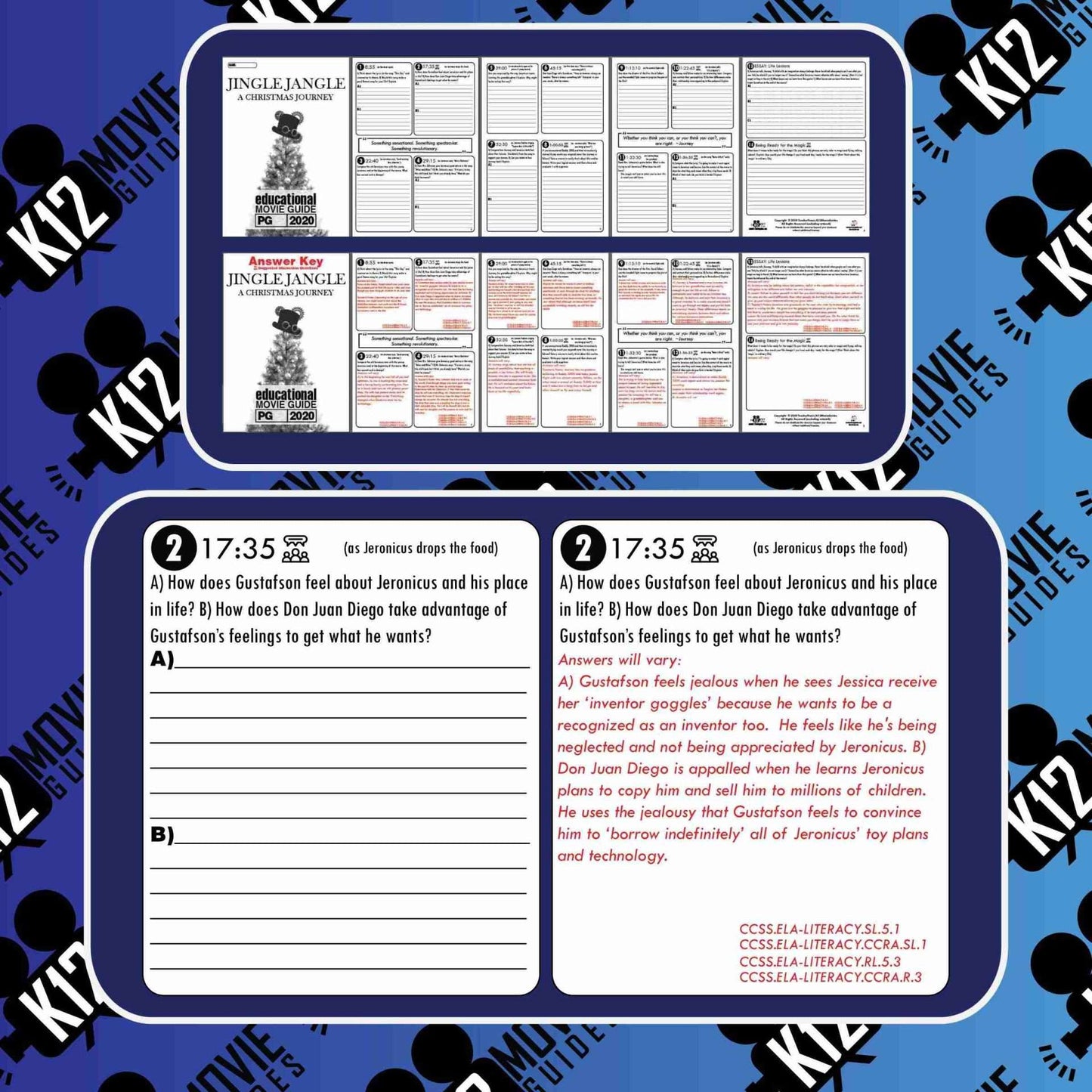 Jingle Jangle: A Christmas Journey Movie Guide | Worksheet | Questions | Google Form (PG - 2020) Free Sample