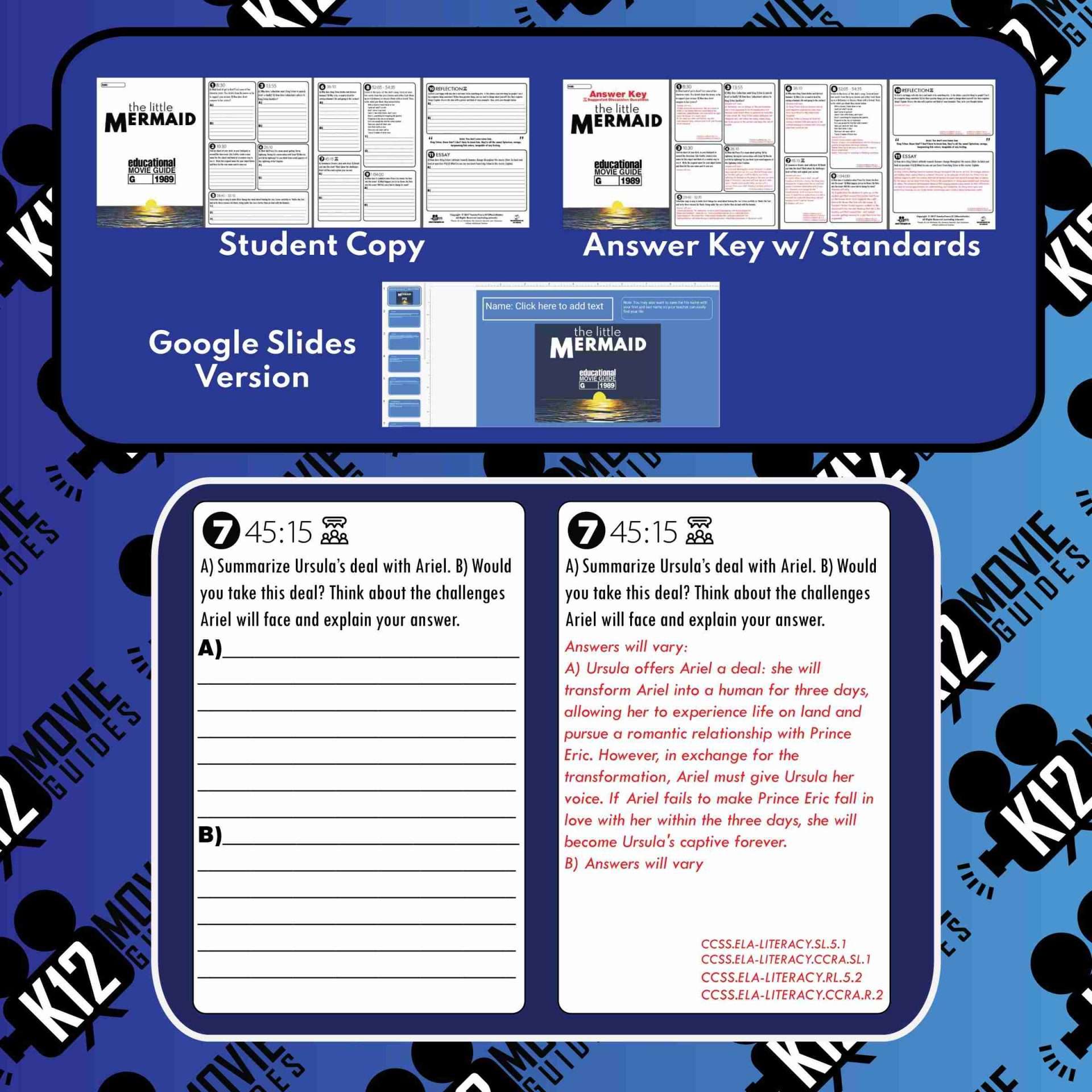 Movie Guide made for The Little Mermaid (G - 1989) Sample