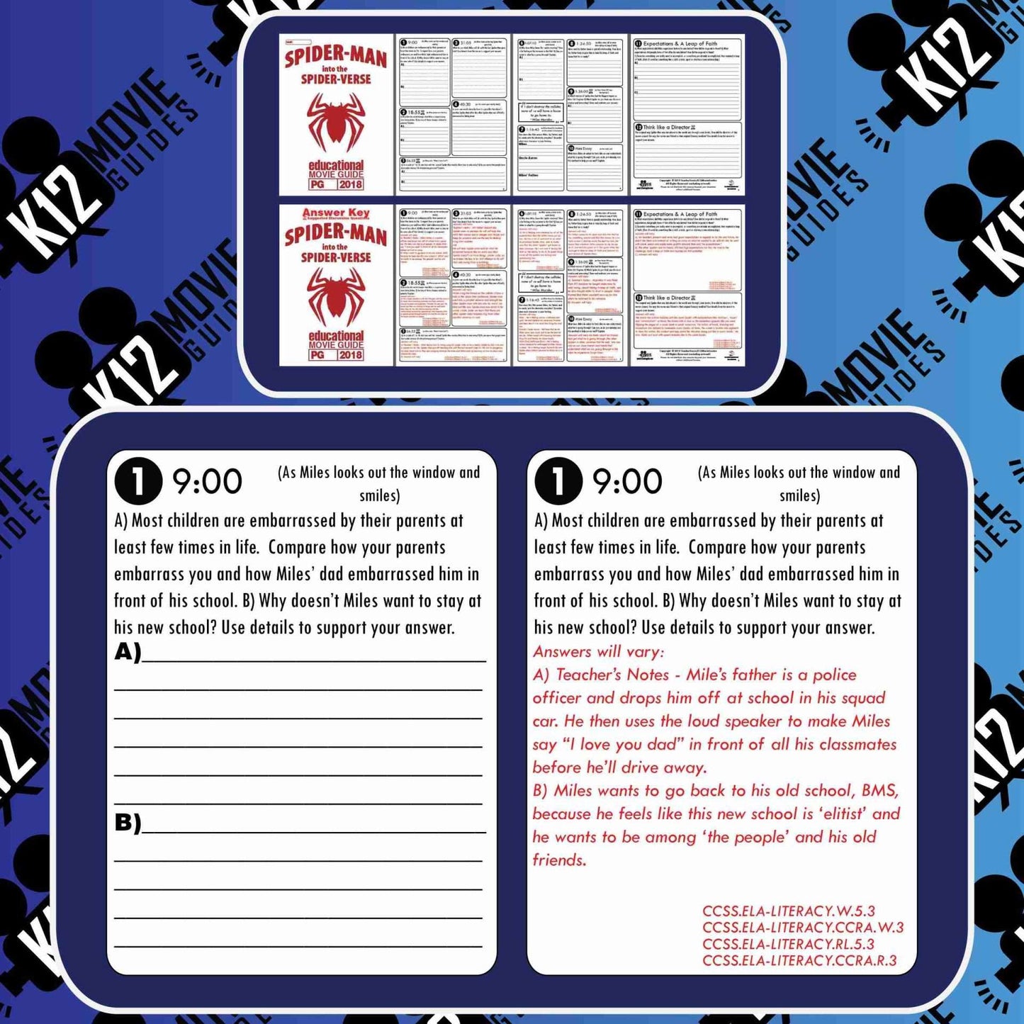Spider-Man: Into the Spider-Verse Movie Guide | Worksheet (PG - 2018) Free Sample