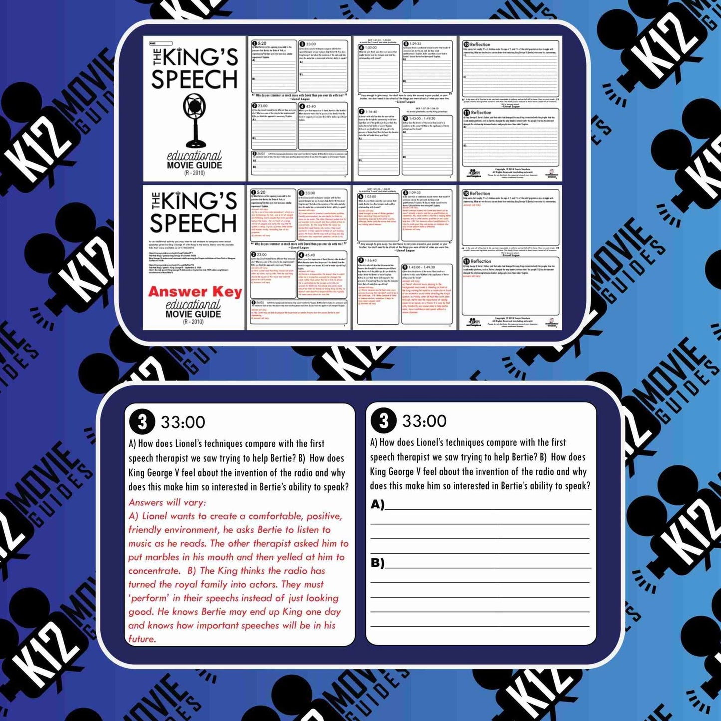 The King's Speech Movie Guide | Questions | Worksheet (R - 2010)