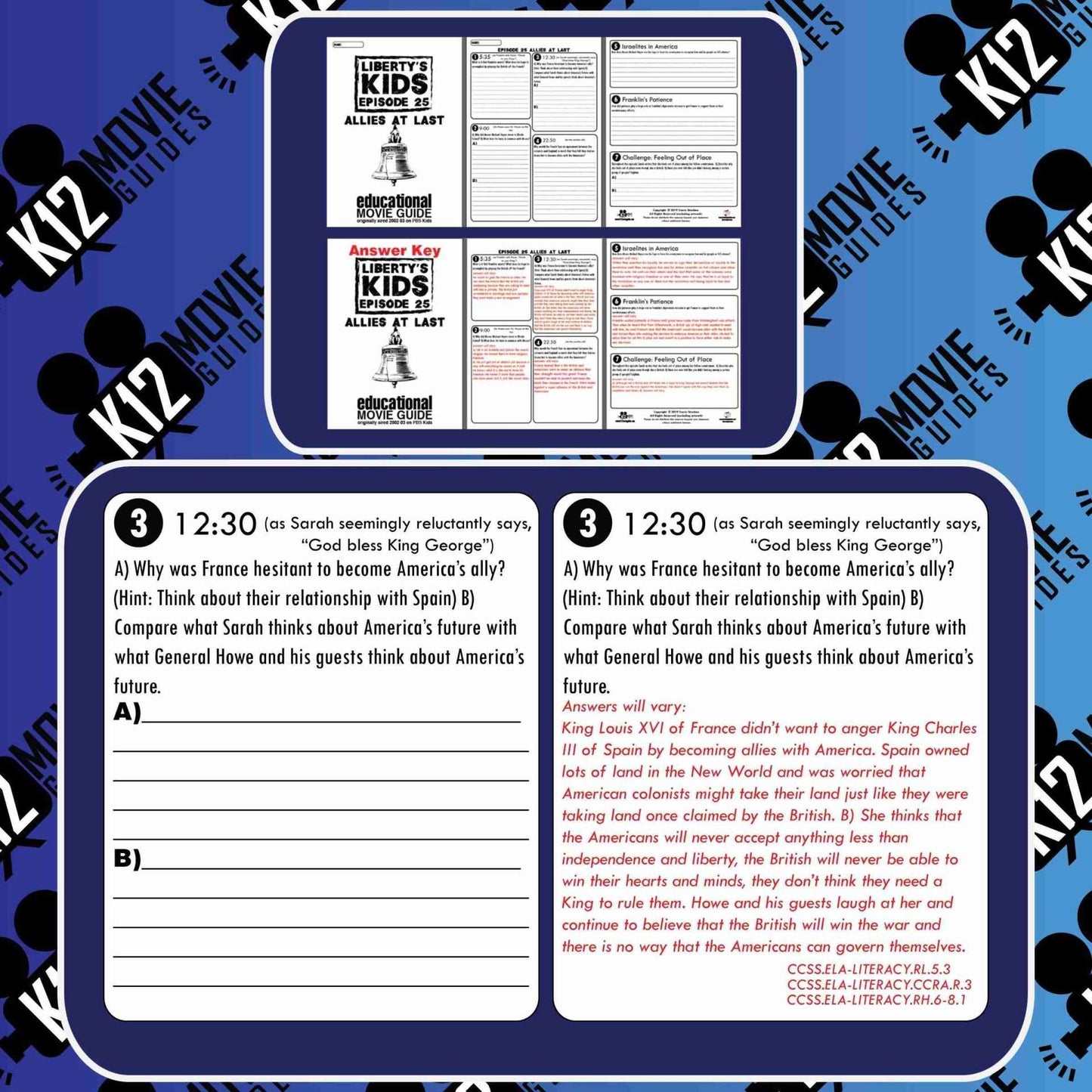 Liberty's Kids | Allies at Last Episode 25 (E25) - Movie Guide | Worksheet Free Sample