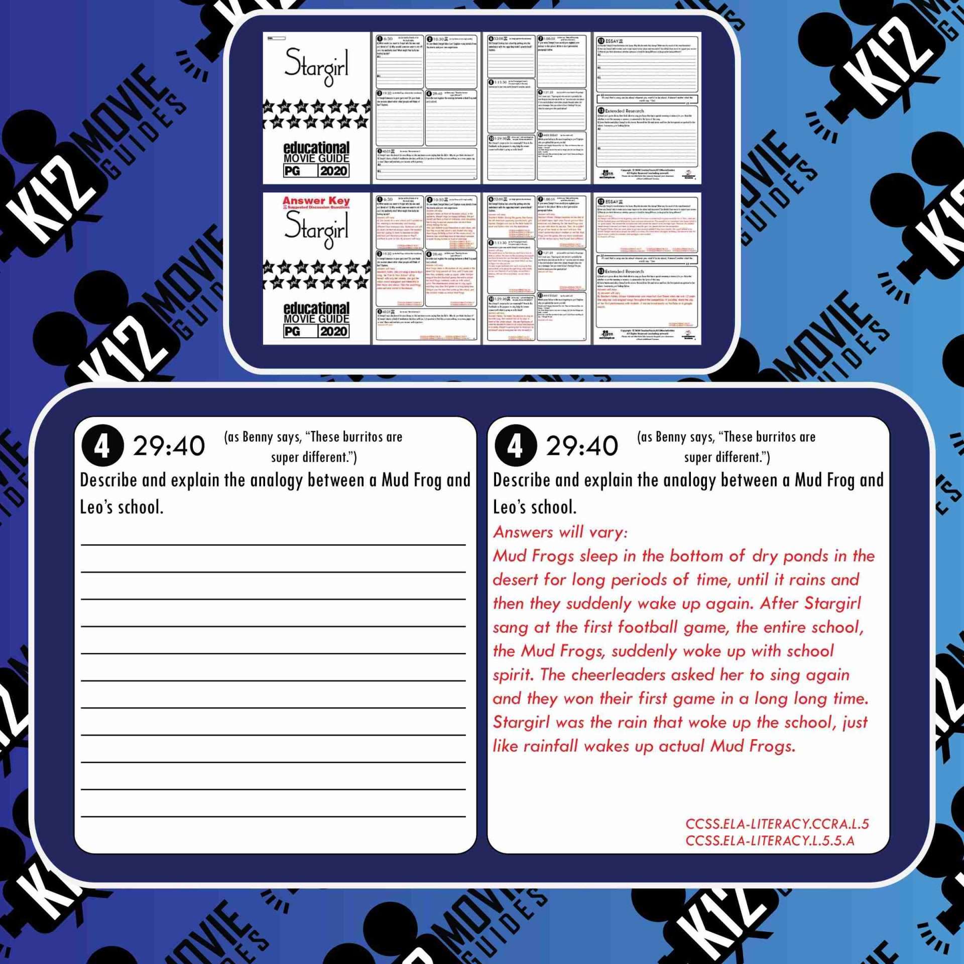 Stargirl Movie Guide | Questions | Worksheet (PG - 2020) Free Sample