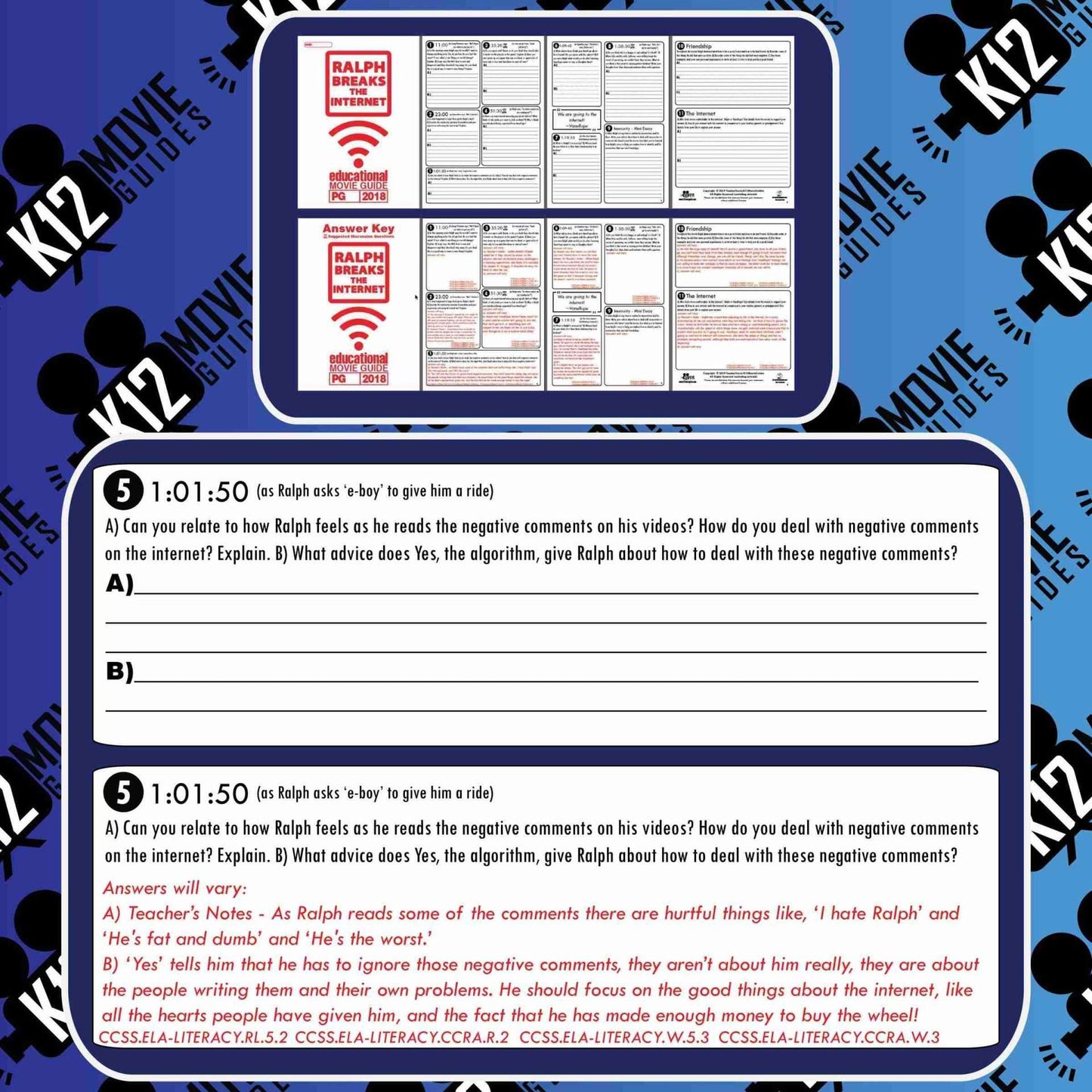 Ralph Breaks the Internet Movie Guide | Questions | Worksheet (PG - 2018) Free Questions
