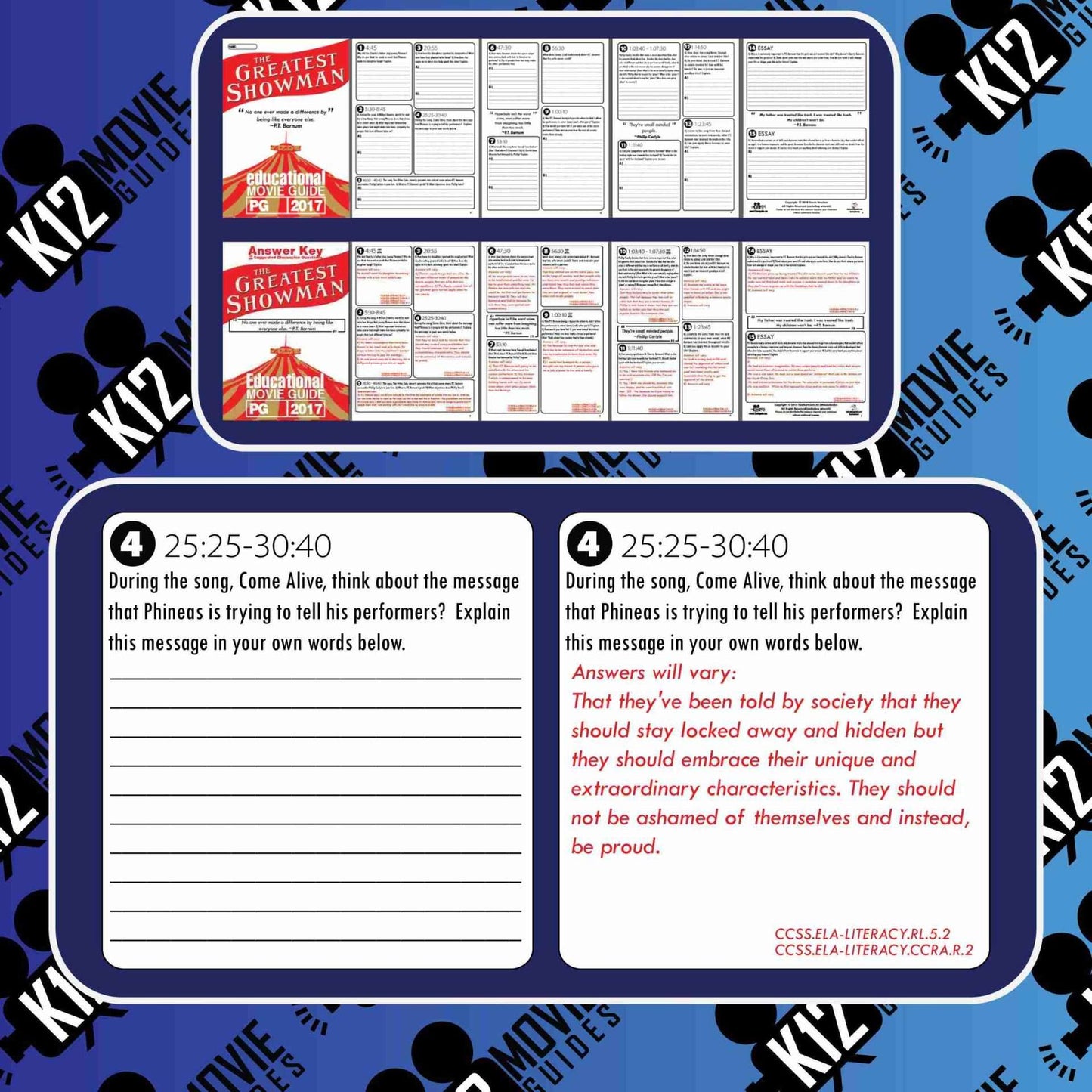 The Greatest Showman Movie Guide | Questions | Worksheet (PG - 2017) Free Sample
