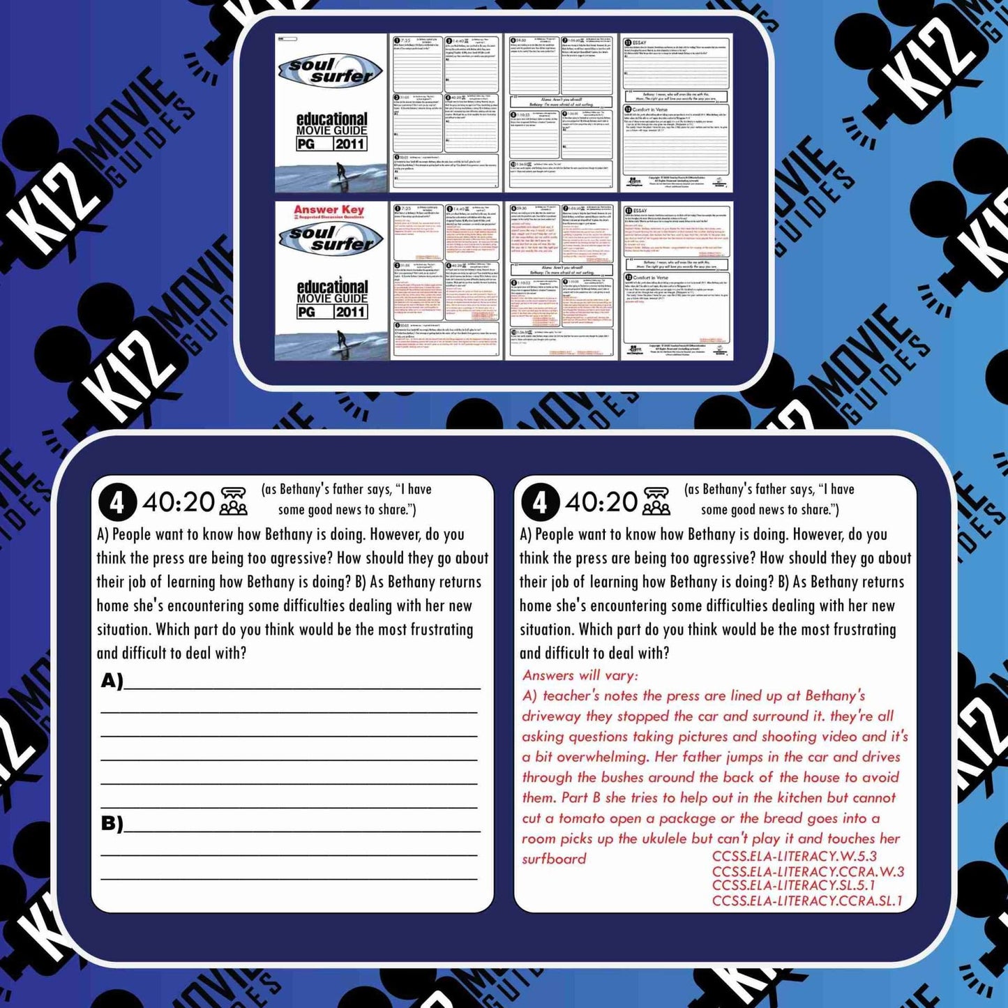 Soul Surfer Movie Guide | Questions | Worksheet (PG - 2011) Free Sample