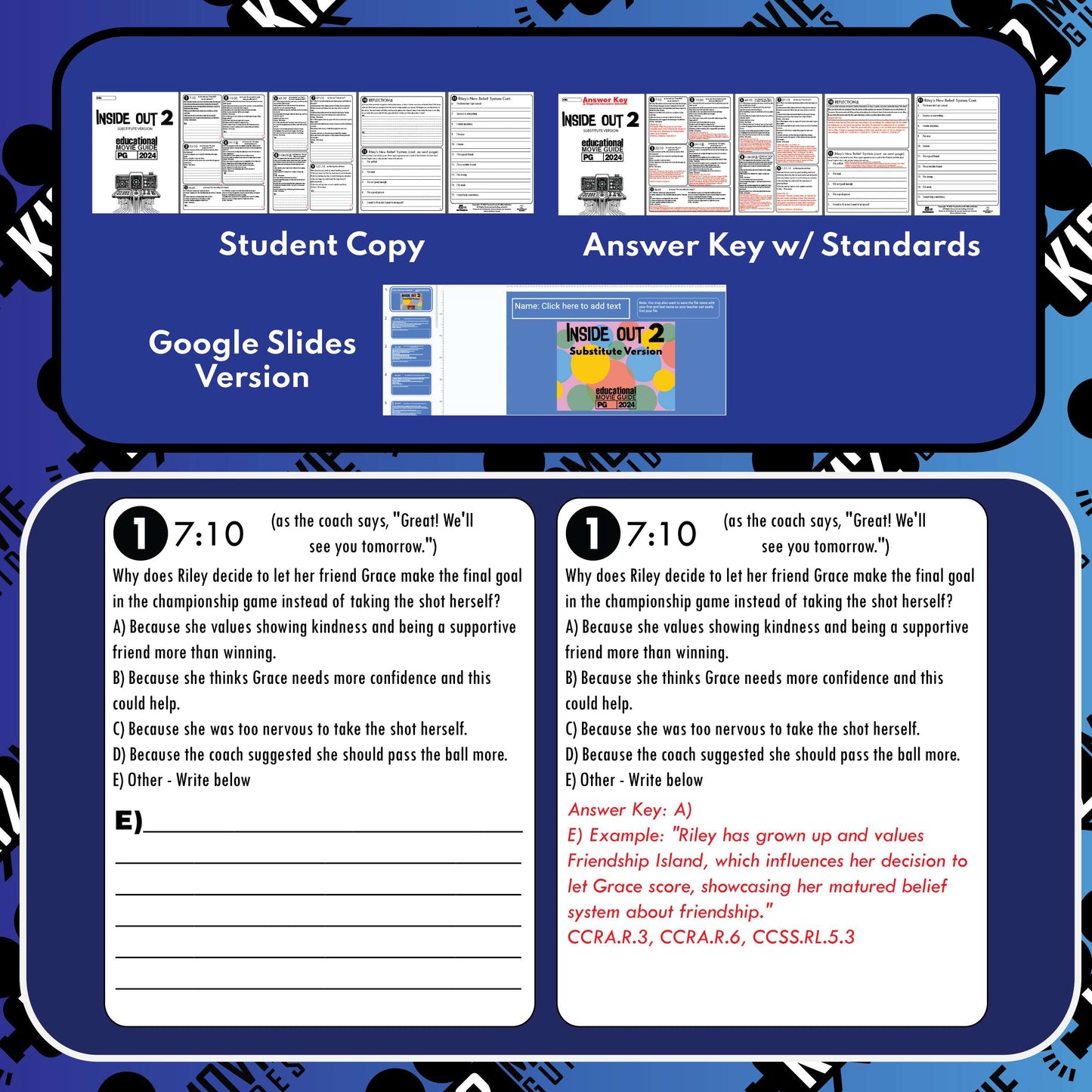 Inside Out 2 Movie Guide Substitute Version Sample