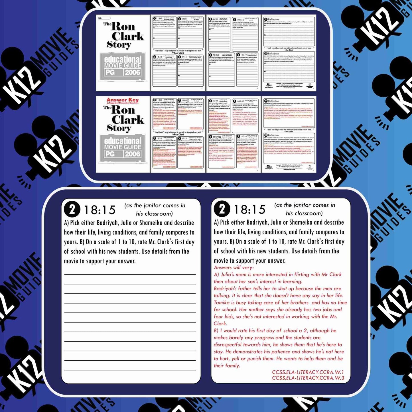 The Ron Clark Story Movie Guide | Questions | Worksheet | Google (PG - 2006) | Sample