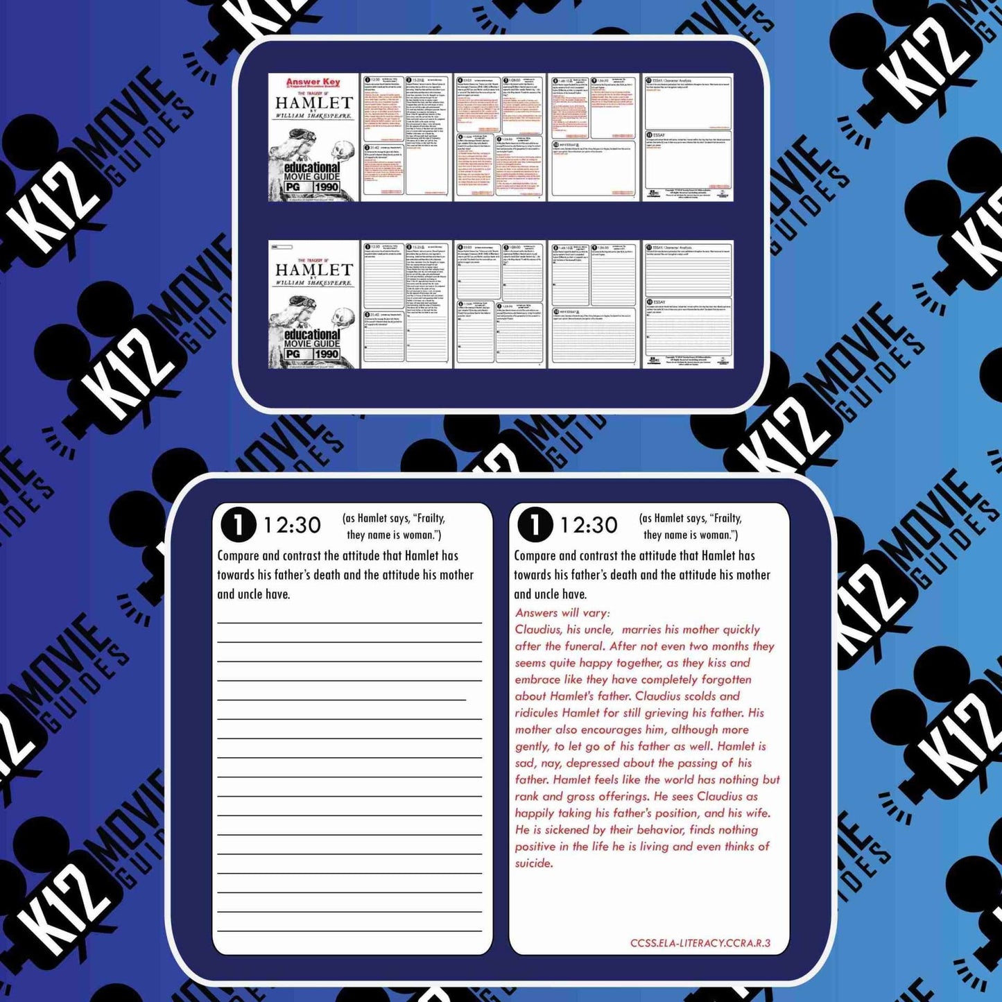 Hamlet Movie Guide | Questions | Worksheet | Google Slides (PG - 1990) Sample